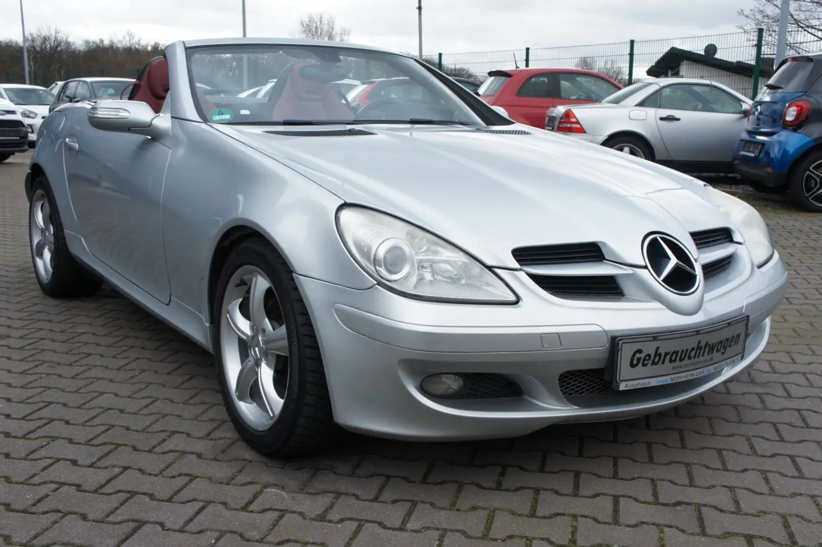Mercedes-Benz 200 SLK Roadster 200 Kompressor--LEDER-- Silber - 2