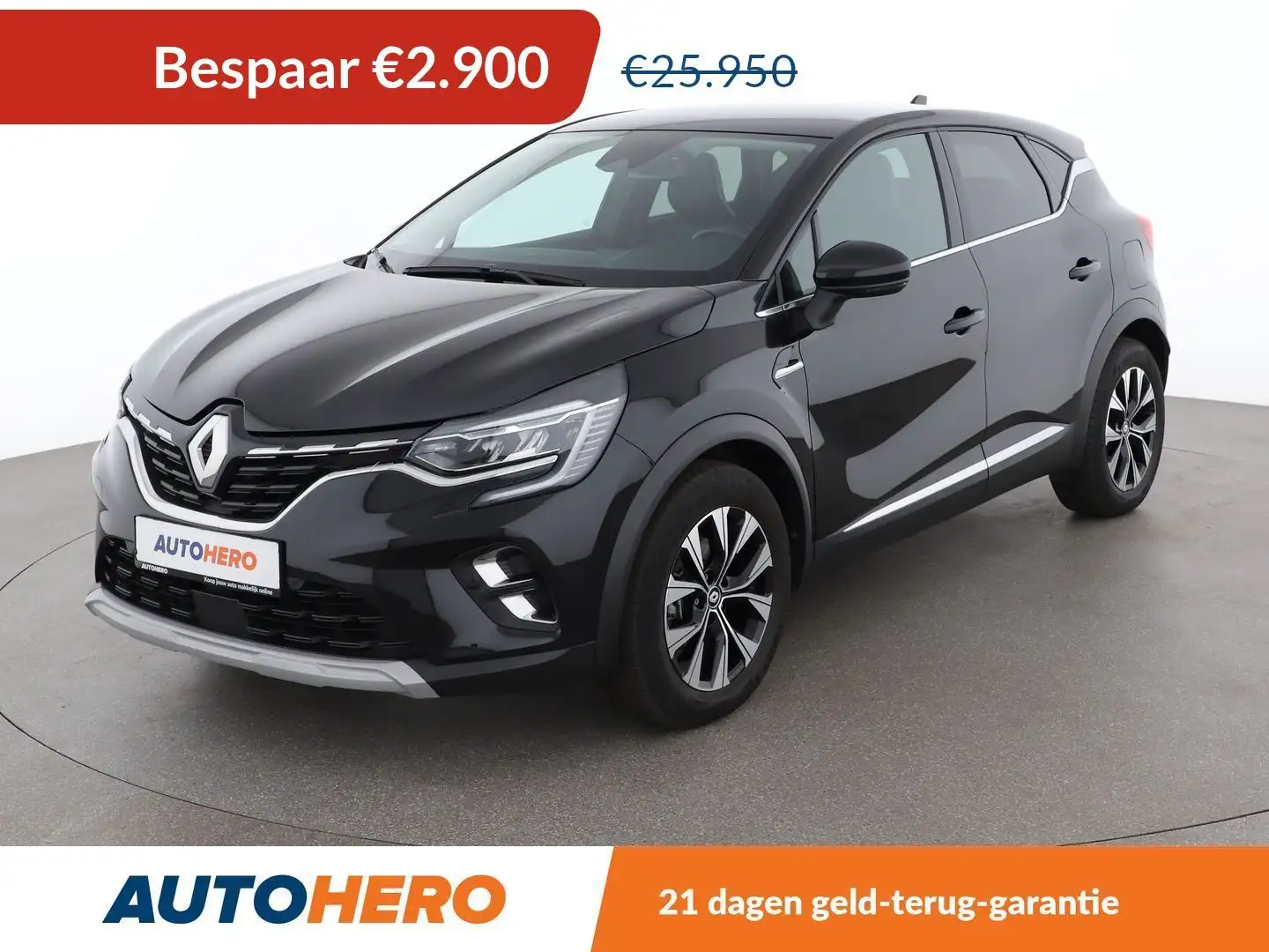 Renault Captur 1.6 Hybrid E-Tech Techno Zwart - 1