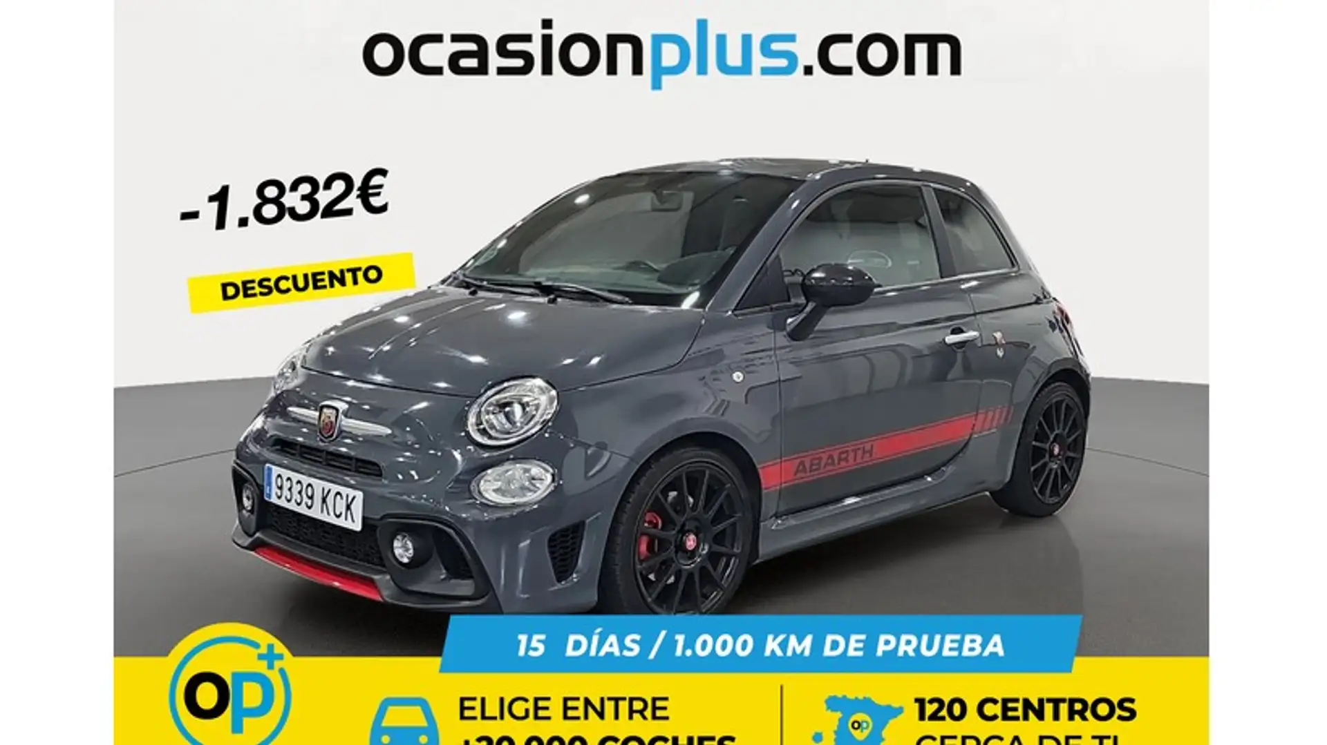 Abarth 595 1.4T JET TURISMO 160 Gris - 1