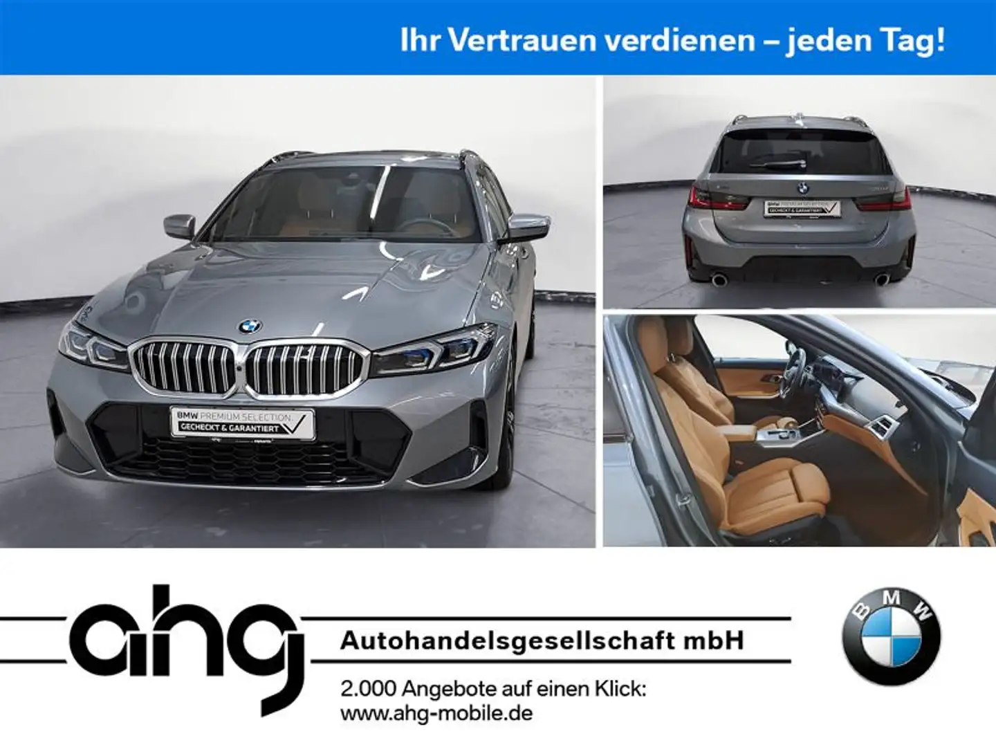 BMW 330 d xDrive Touring Automatic M Sportpaket AHK Grijs - 1