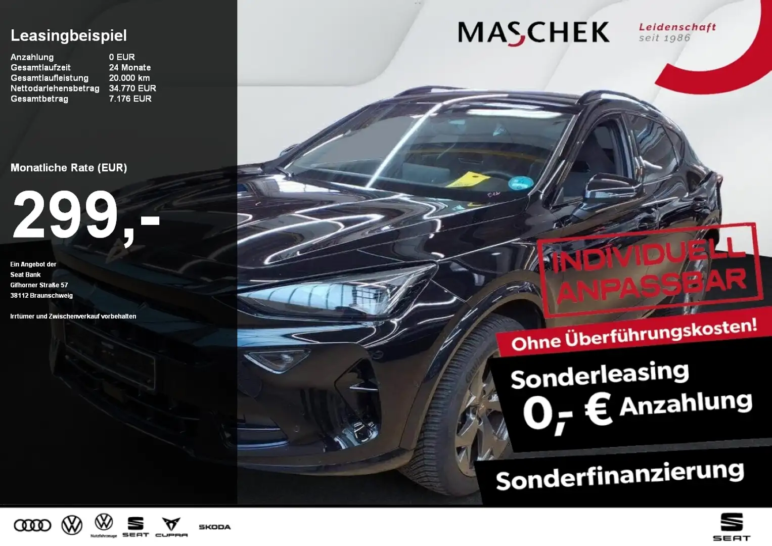 CUPRA Formentor 2.0 TDI DSG AHK Navi 360°View Sennheiser AHK Noir - 1