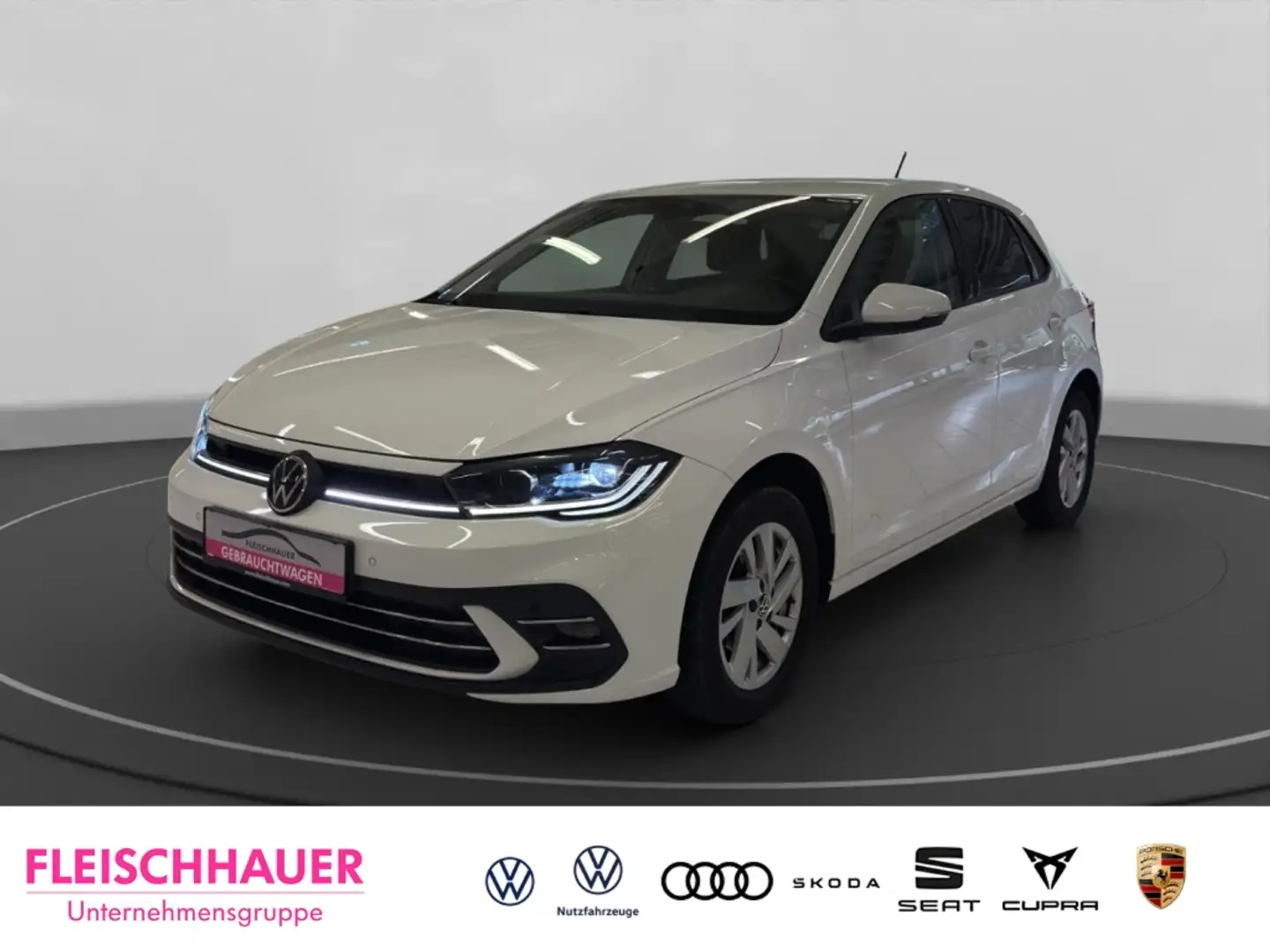 Volkswagen Polo VI Style 1.0 TSI Matrix+Navi+VC+SHZ+App-connect Weiß - 1