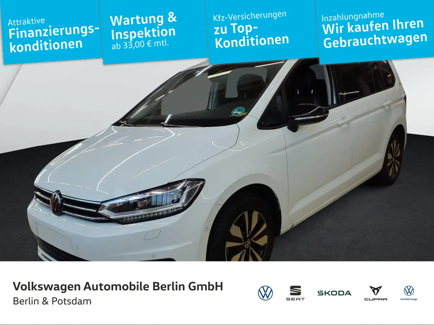 Volkswagen Touran 1.5 TSI DSG Comfortline Weiß - 1
