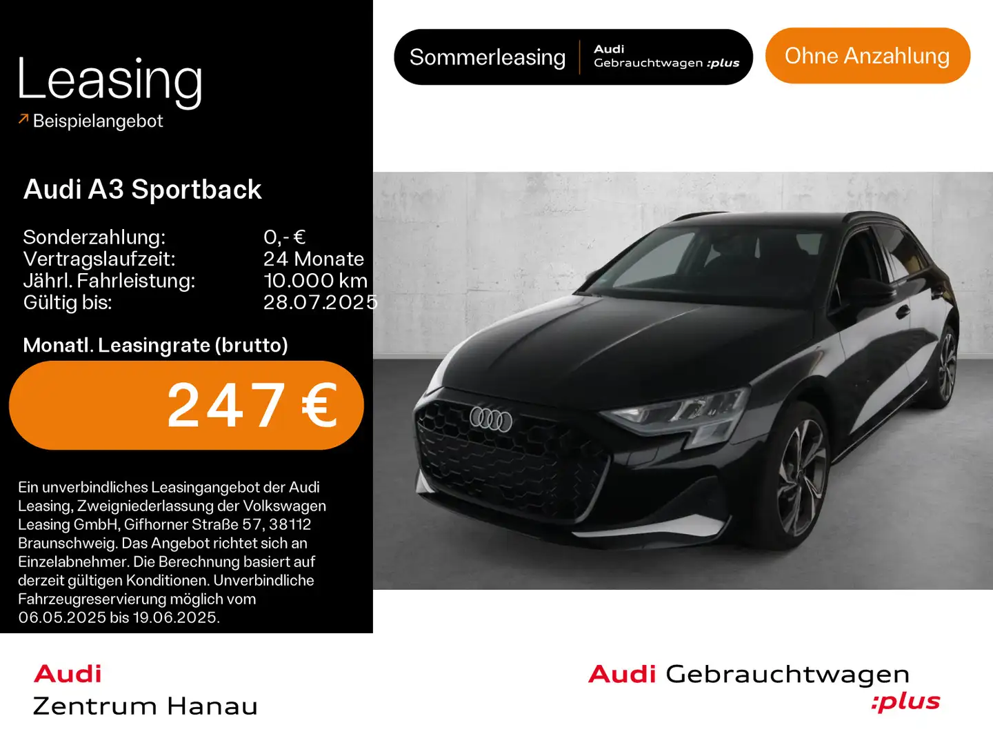 Audi A3 35 TFSI advanced*NAVI-PLUS*AHK*VIRT Schwarz - 1