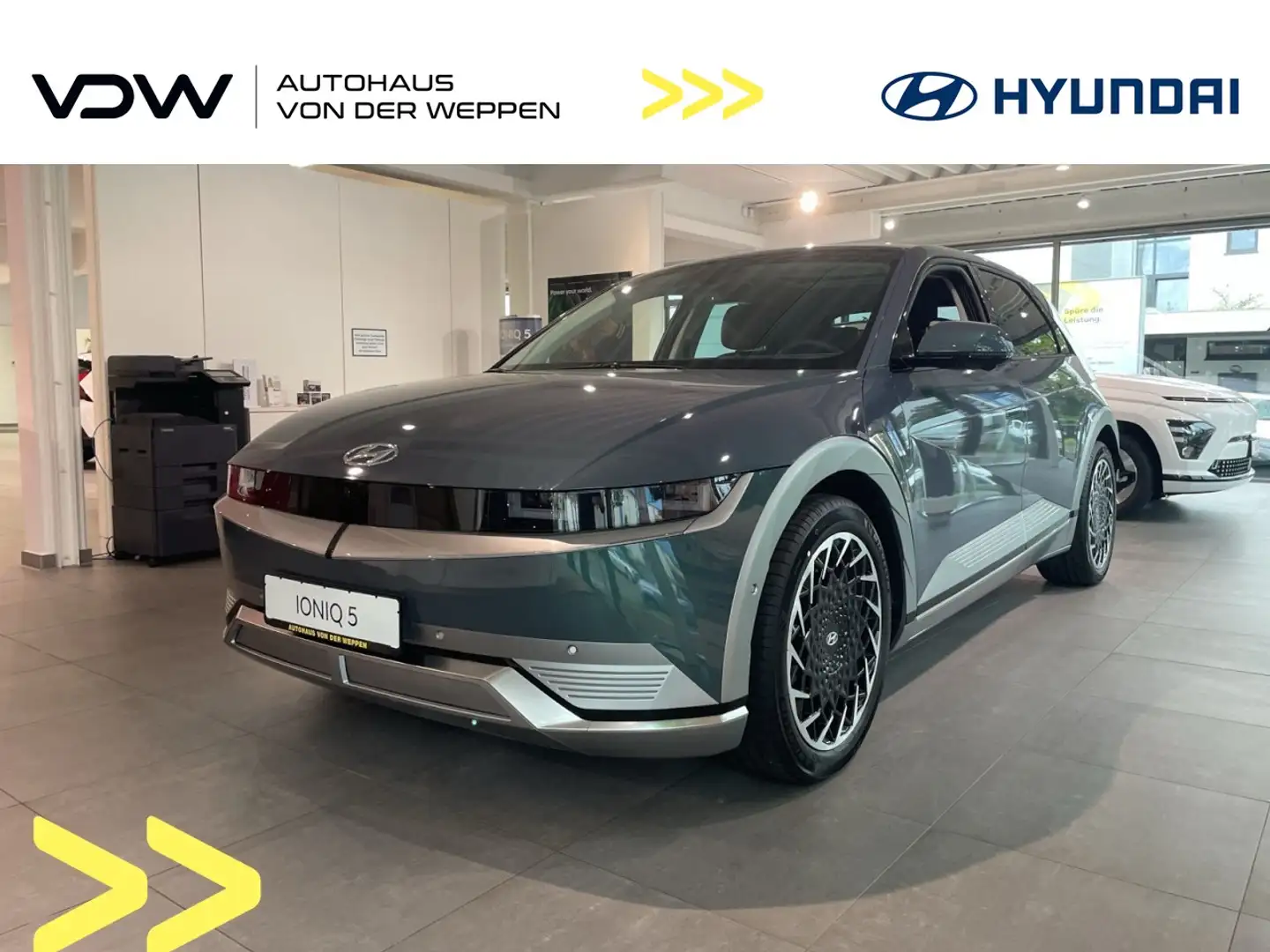 Hyundai IONIQ 5 TECHNIQ*Leder*20Zoll*800Volt*uvm* Klima Navi Grün - 1