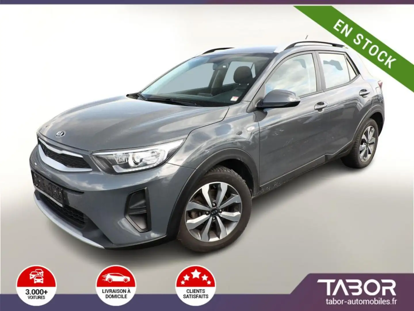 Kia Stonic 1.0 T-GDI 100 DCT LED Cam Gris - 1