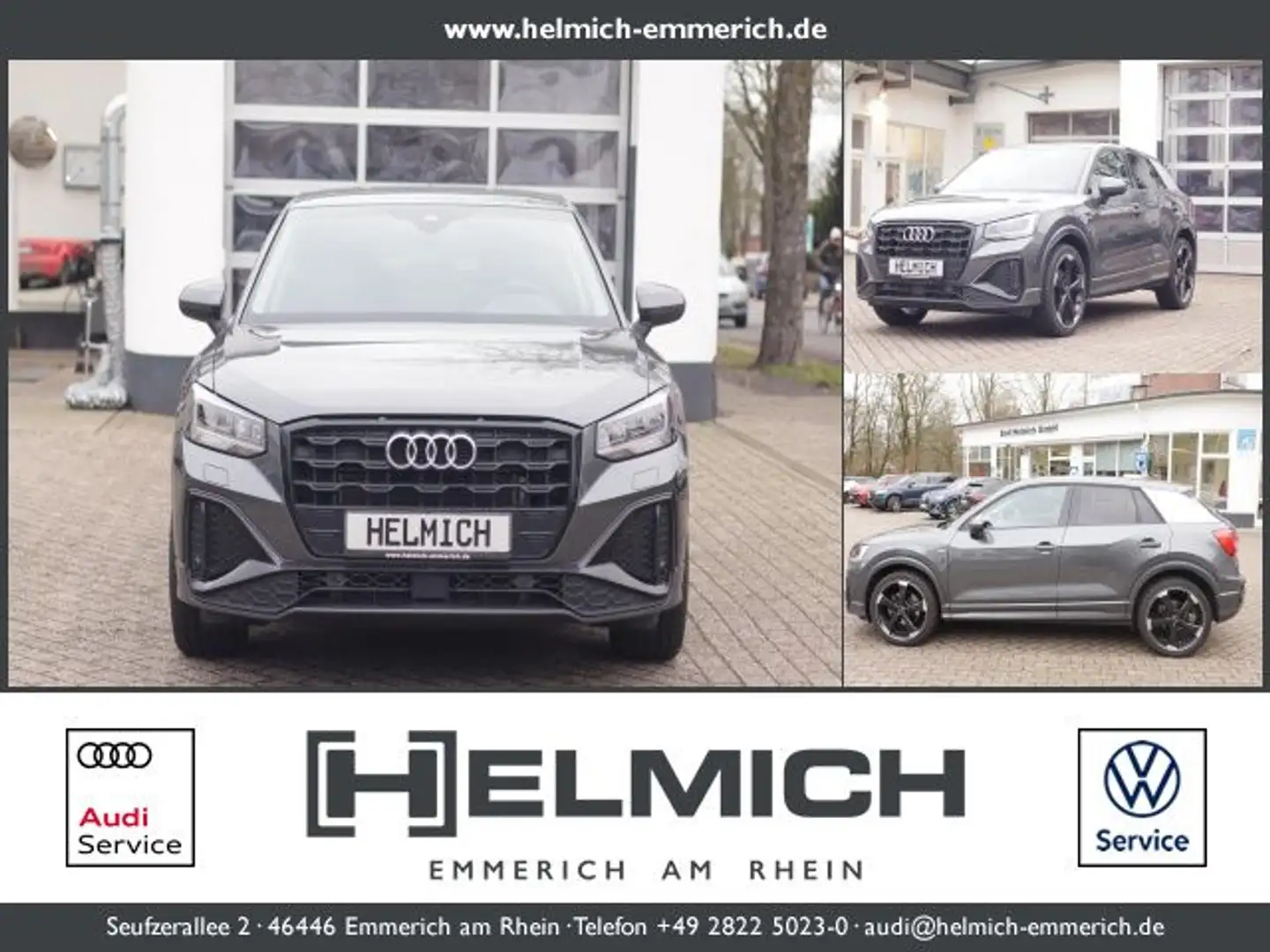 Audi Q2 1.5 TFSI S line S-Tronic Navi Kamera LM19 ACC Gris - 1