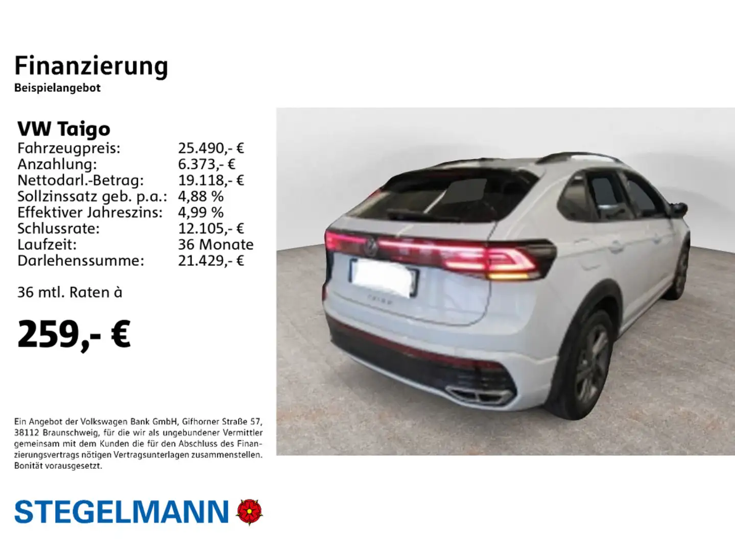Volkswagen Taigo 1.0 TSI R-Line *Matrix-LED*Navi*Virtual* Weiß - 2