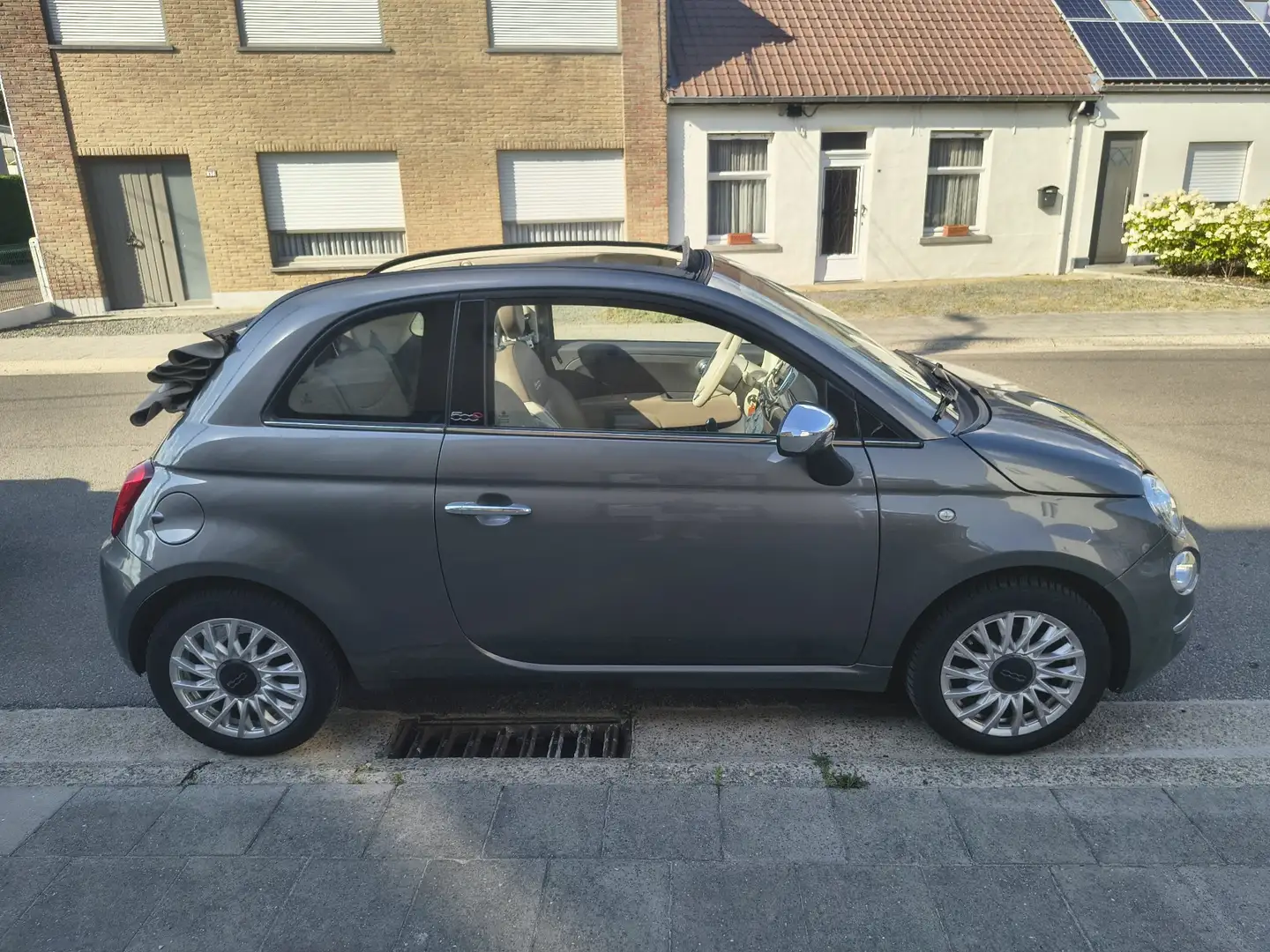 Fiat 500C 500 C 1.2 8V Dualogic Lounge Grijs - 1