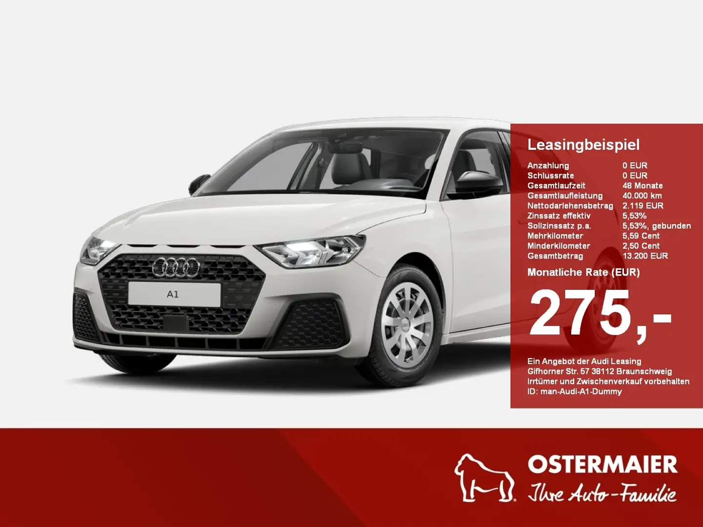 Audi A1 Sportback 25 TFSI 70(95) kW(PS) Weiß - 1