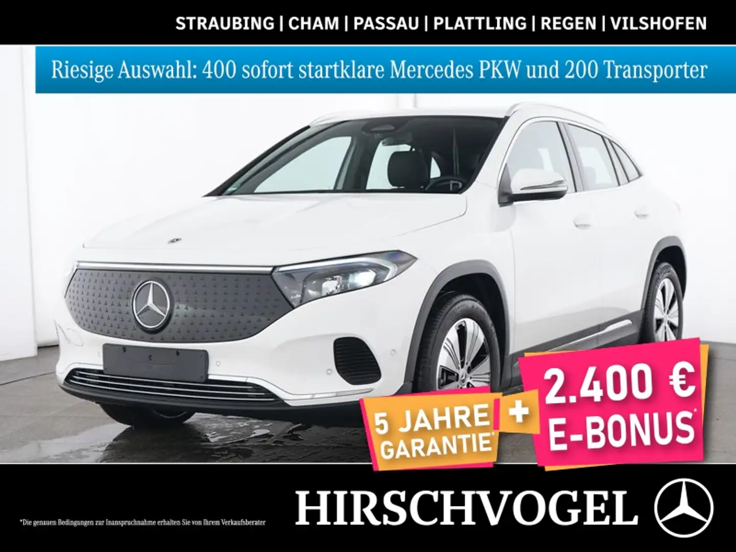 Mercedes-Benz EQA 300 4M Progressive+MBUX+Navi-Pr.+LED+Kam+PDC Weiß - 1