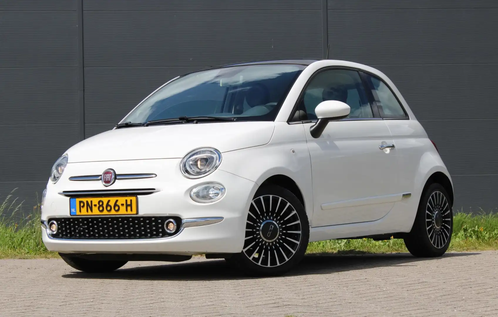 Fiat 500 0.9 TwinAir Turbo Lounge Panodak Automaat !!NIEUWB Wit - 2