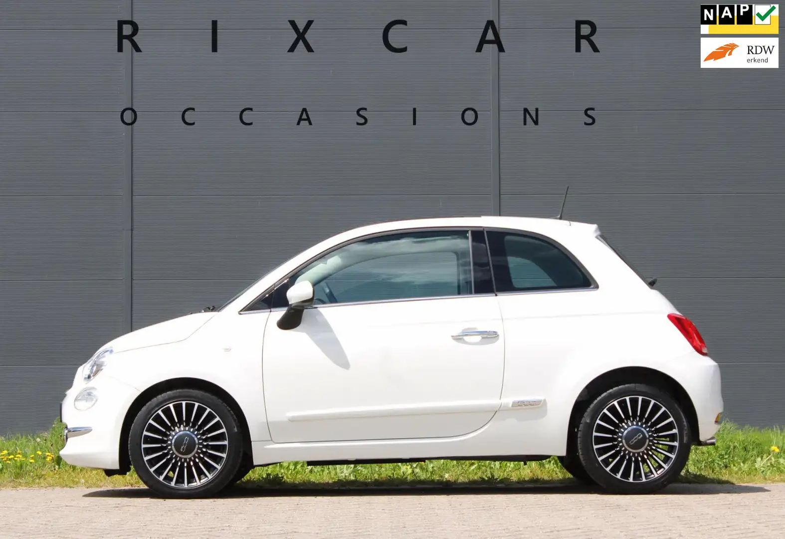 Fiat 500 0.9 TwinAir Turbo Lounge Panodak Automaat !!NIEUWB Wit - 1