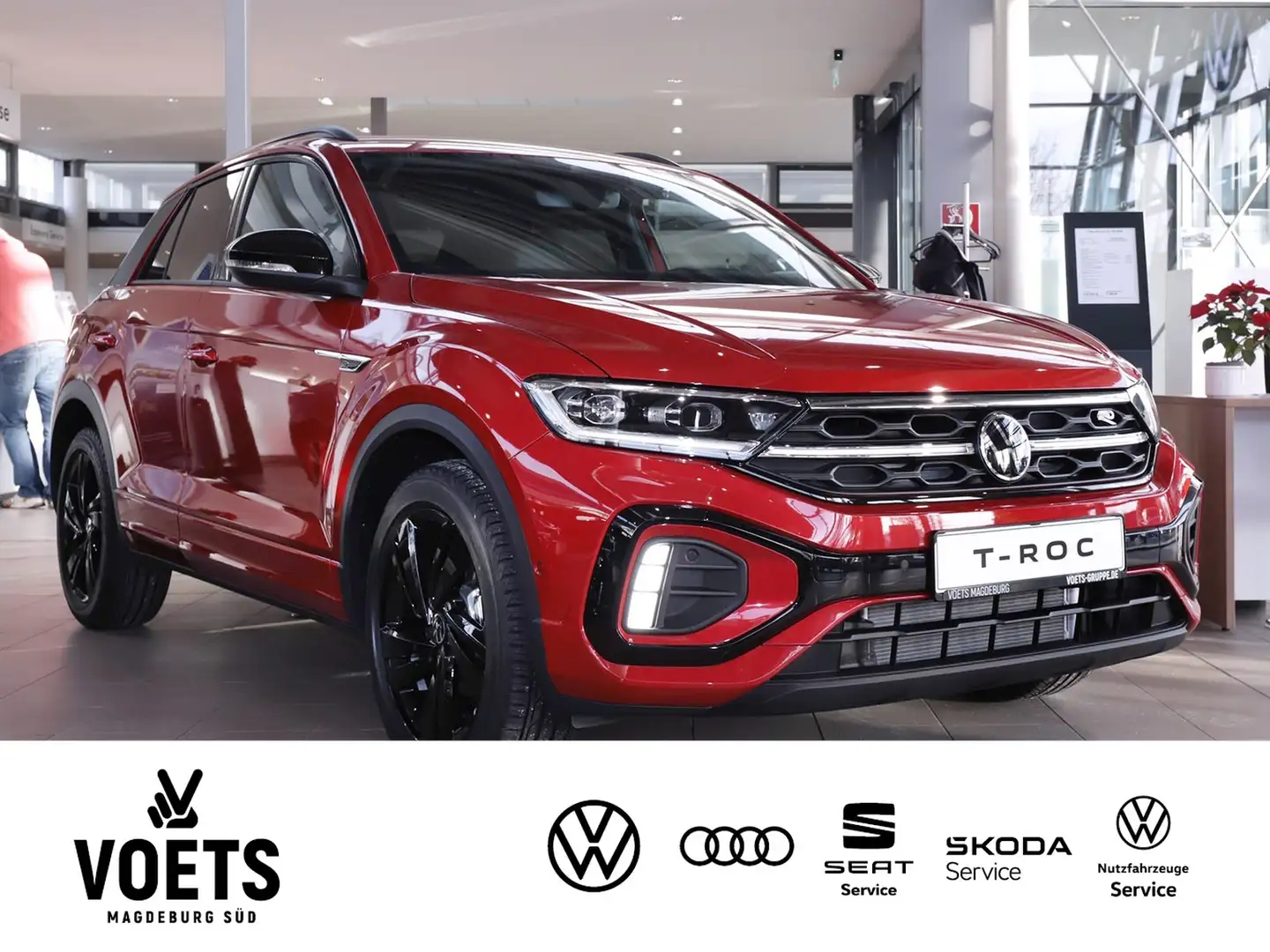 Volkswagen T-Roc R-Line 1.5 l TSI DSG ACC+NAVI+LED Rouge - 2