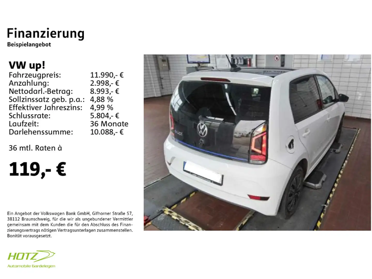 Volkswagen up! e-up! Style Weiß - 2