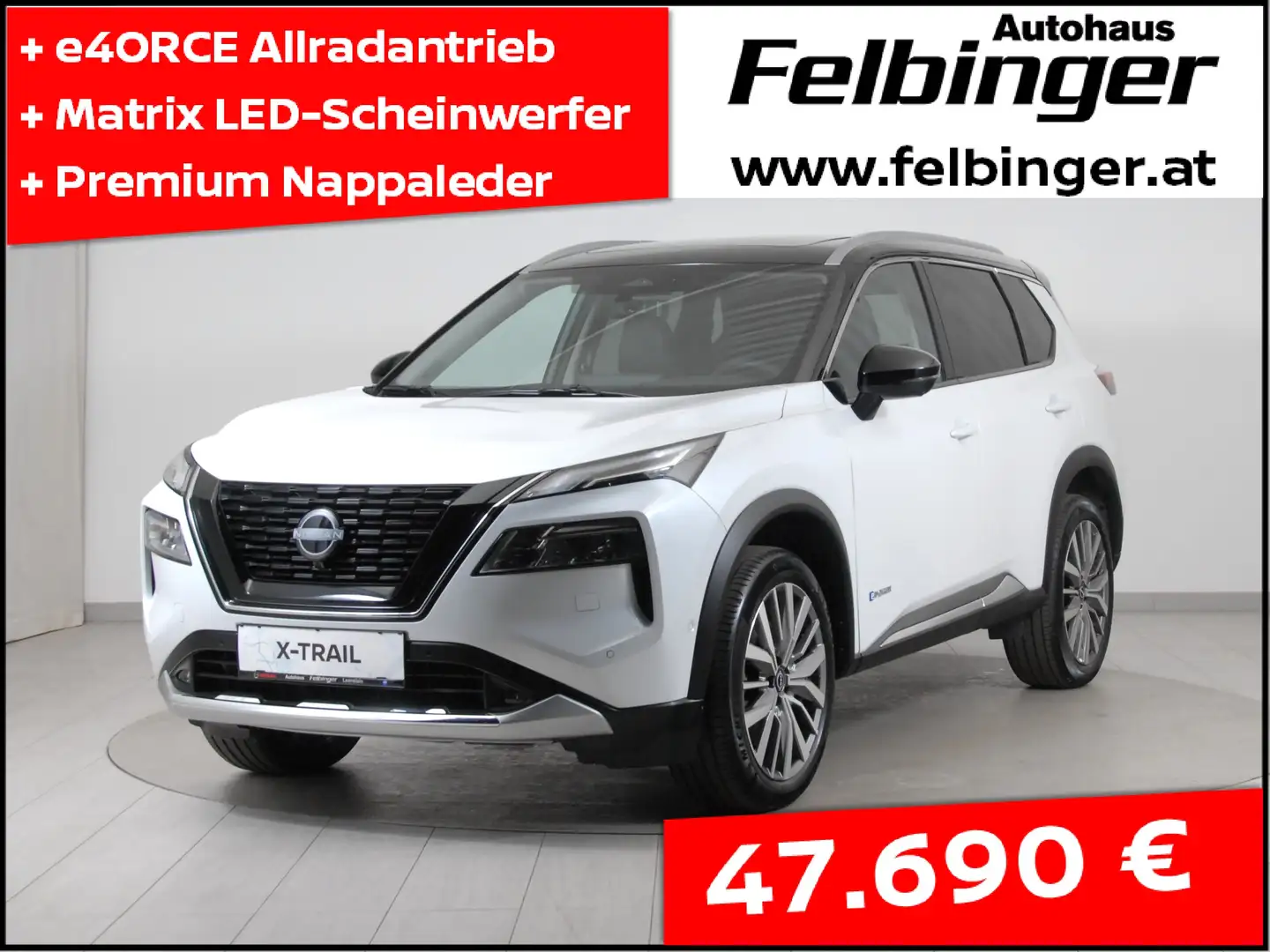 Nissan X-Trail 1,5 VC-T e-POWER e4ORCE Allrad Tekna+ *BOSE Sound* Weiß - 1