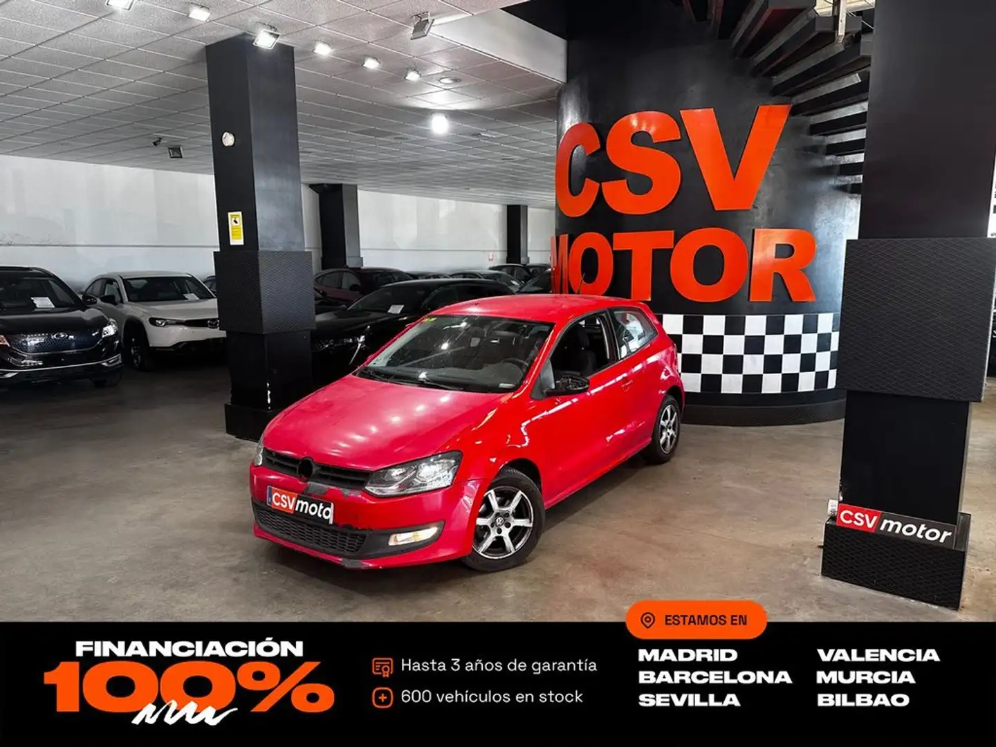 Volkswagen Polo 1.6TDI Advance 90 Piros - 1