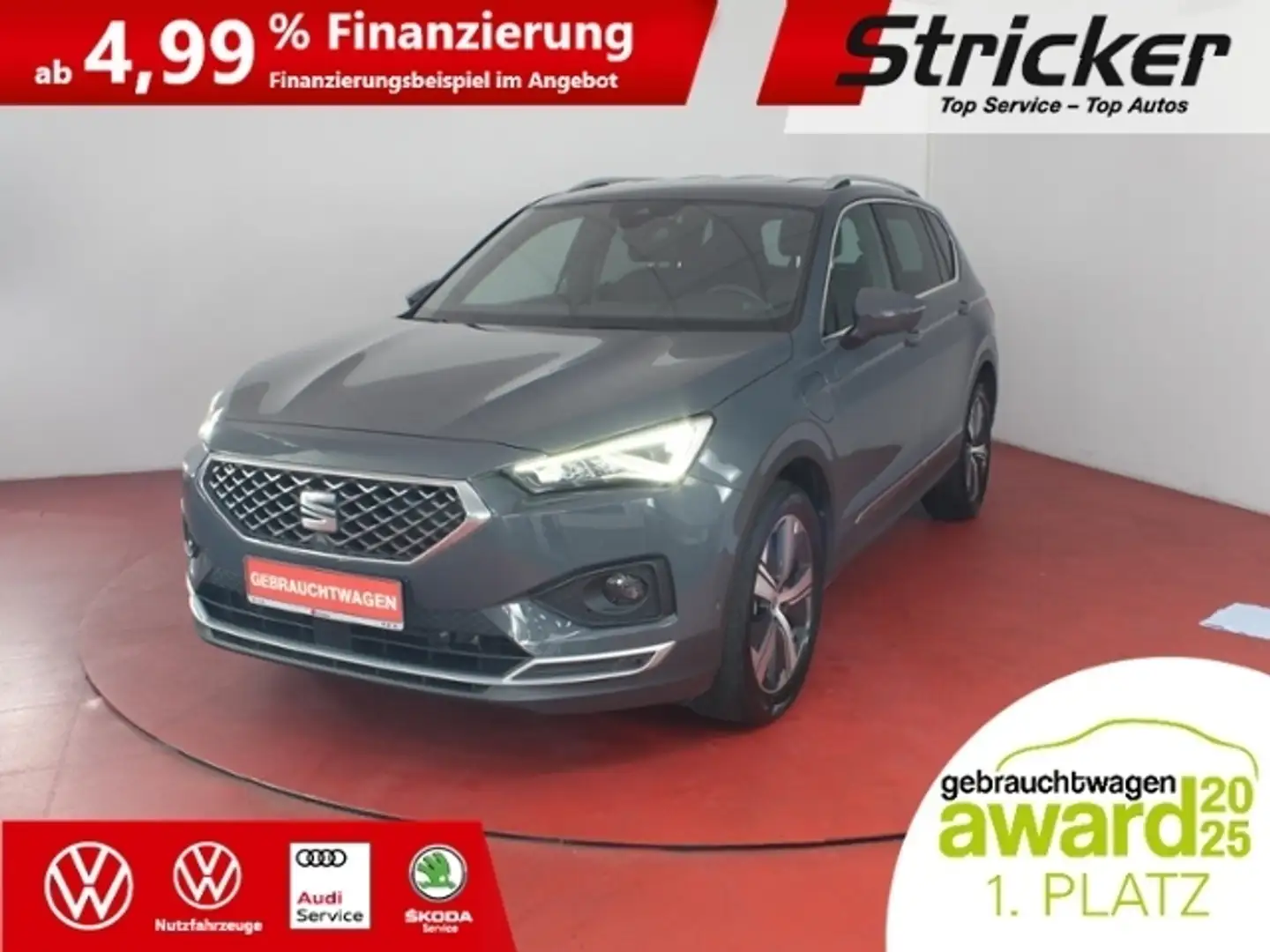 SEAT Tarraco Xcellence 1.4TSI 332-ohne Anzahlung eHybrid ACC K Grau - 1