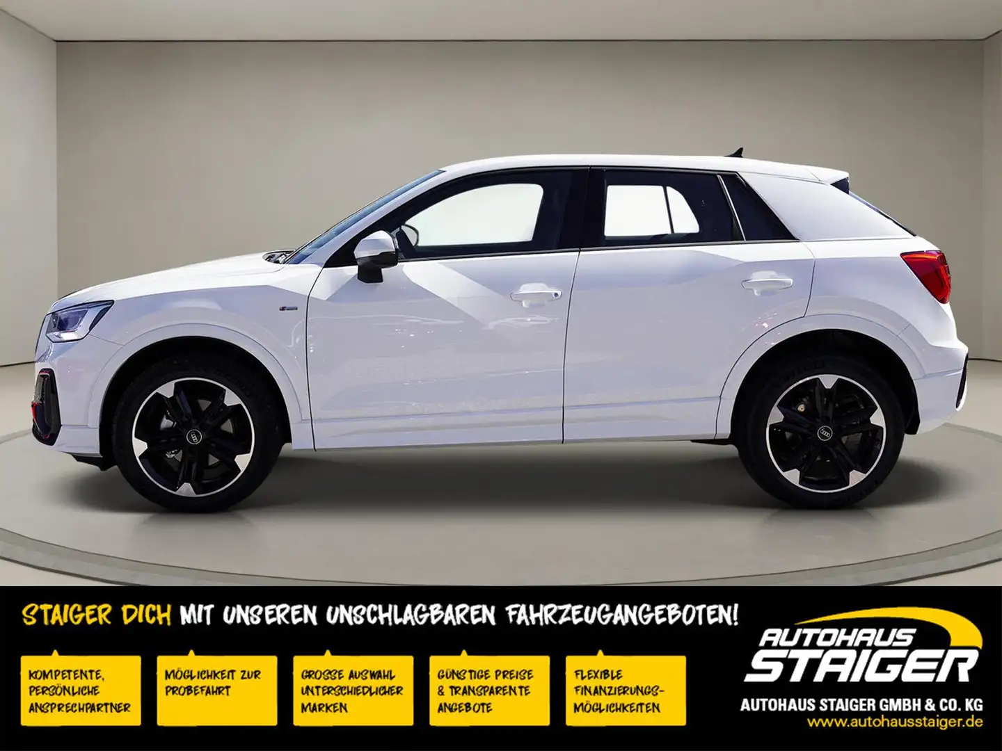 Audi Q2 SLine 35 TFSI+SHZ+PANO+ACC+LED-MATRIX+KAMERA+ Blanc - 2
