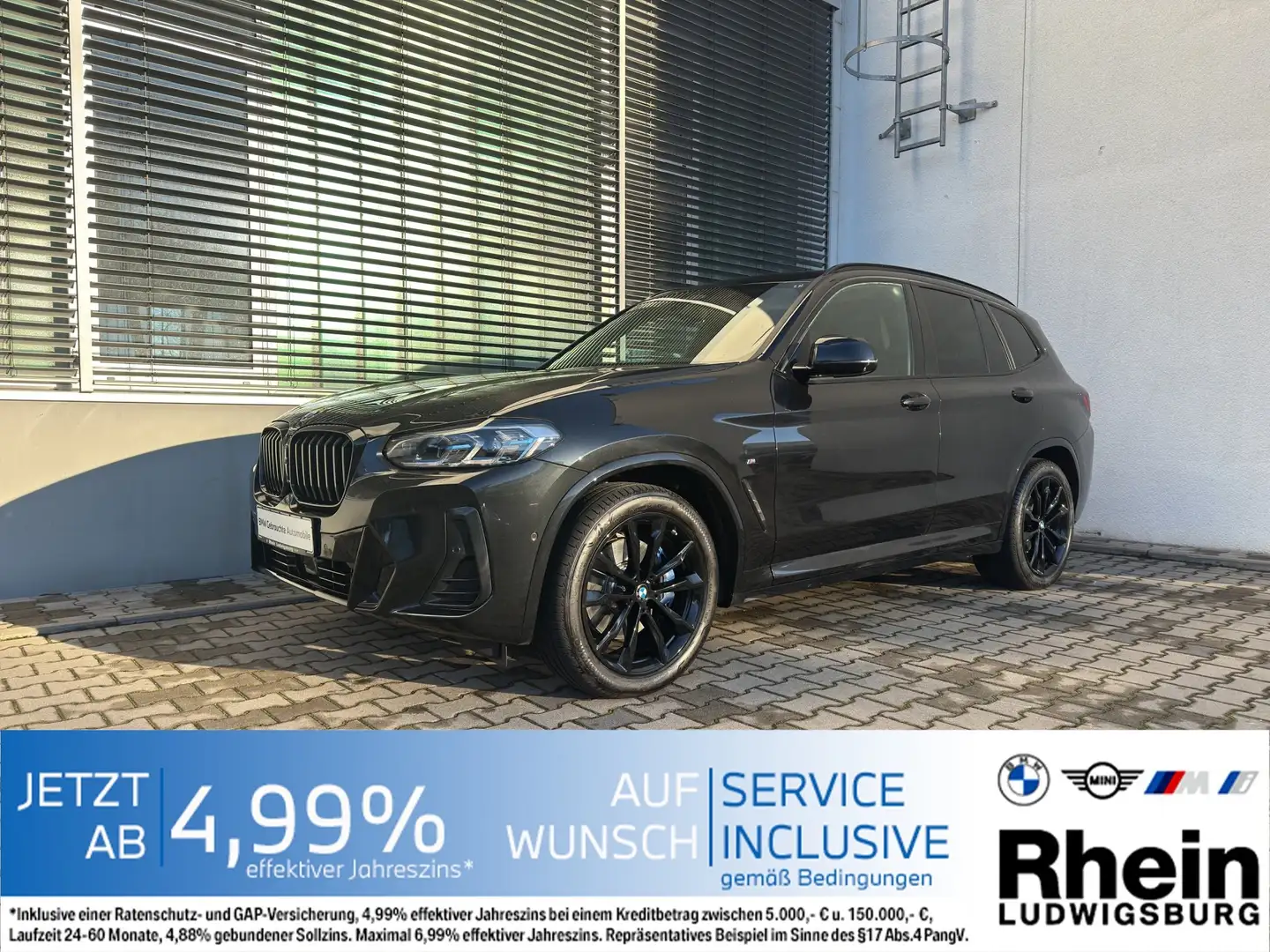 BMW X3 xDrive30i M Sportpaket Laser ParkAs+ Pano Schwarz - 1