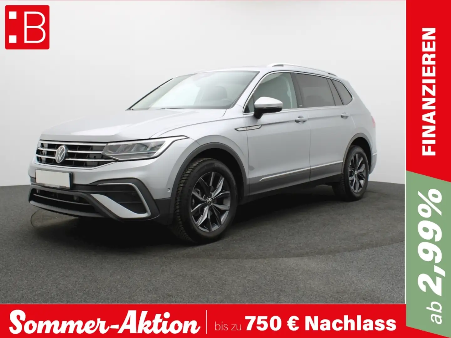 Volkswagen Tiguan Allspace 2.0 TDI DSG 4Mo. Move AHK 7-S. KAMERA KESSY Silber - 1