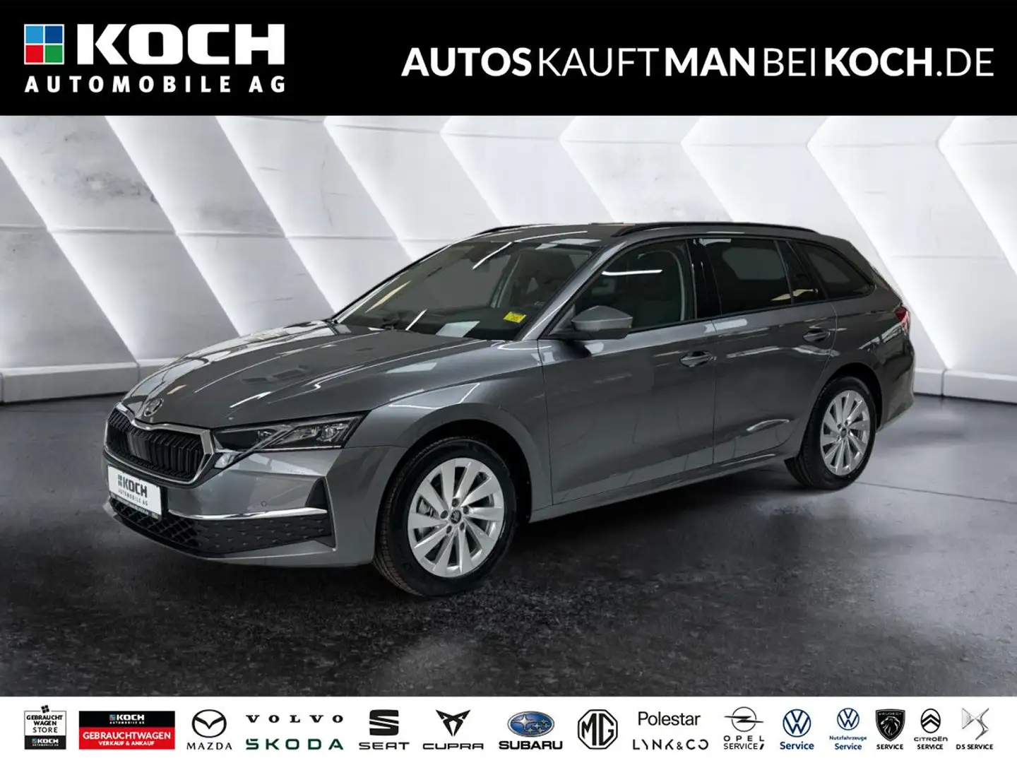 Skoda Octavia Combi 1.5 eTSI DSG Selection LED AHK ACC Grau - 1