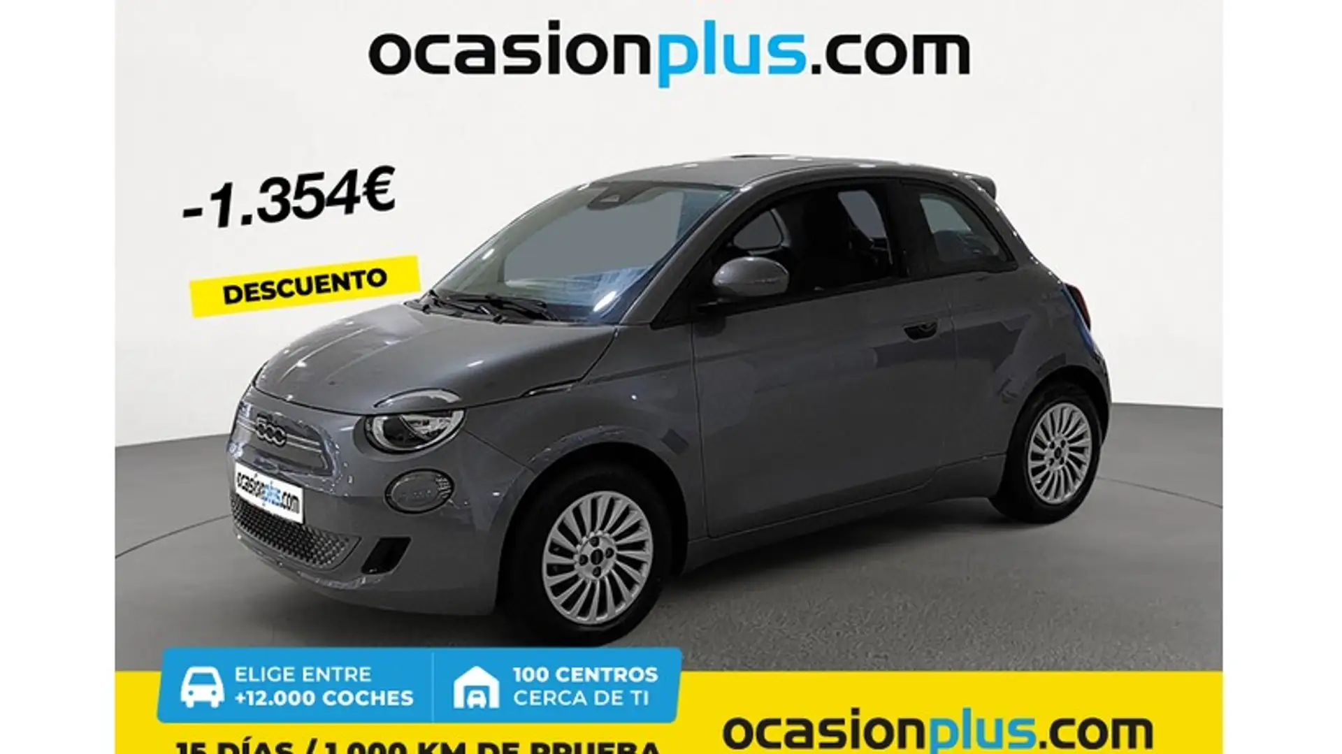 Fiat 500e 70Kw Action Gris - 1