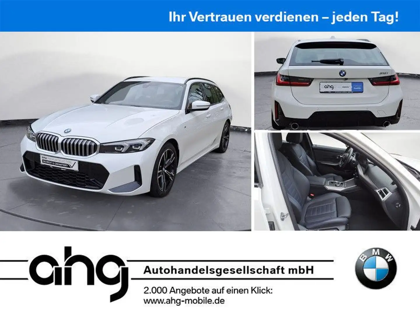 BMW 318 i Touring Auto M-Paket | SHZ | NAVI | Garanti Weiß - 1