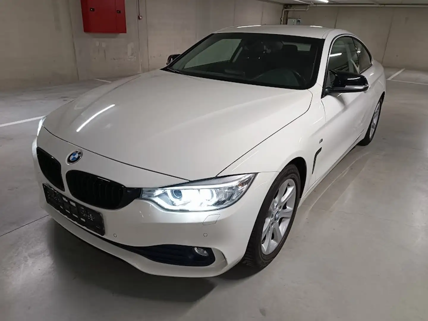 BMW 420 420d Coupe Sport-Aut.  Nav Pdc Bi Xenon Wit - 1
