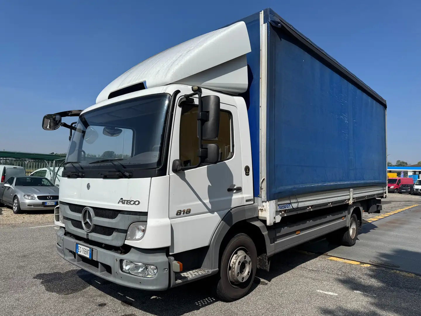 Mercedes-Benz Atego 818 CASSONE CENTINA TELONATO Blanc - 1