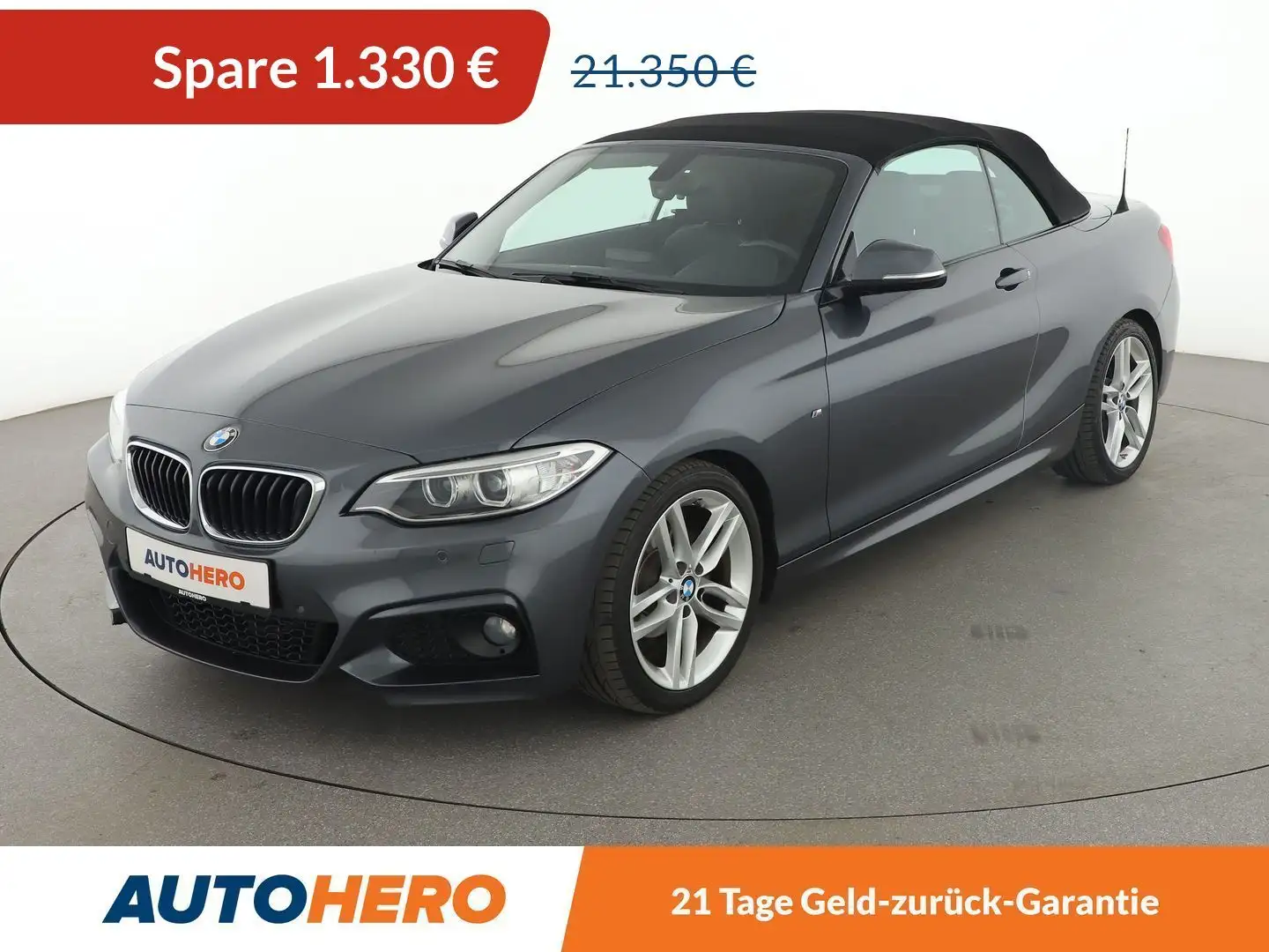 BMW 218 218d M Sport *NAVI*BI-XENON*TEMPO*PDC*SHZ* Grau - 1