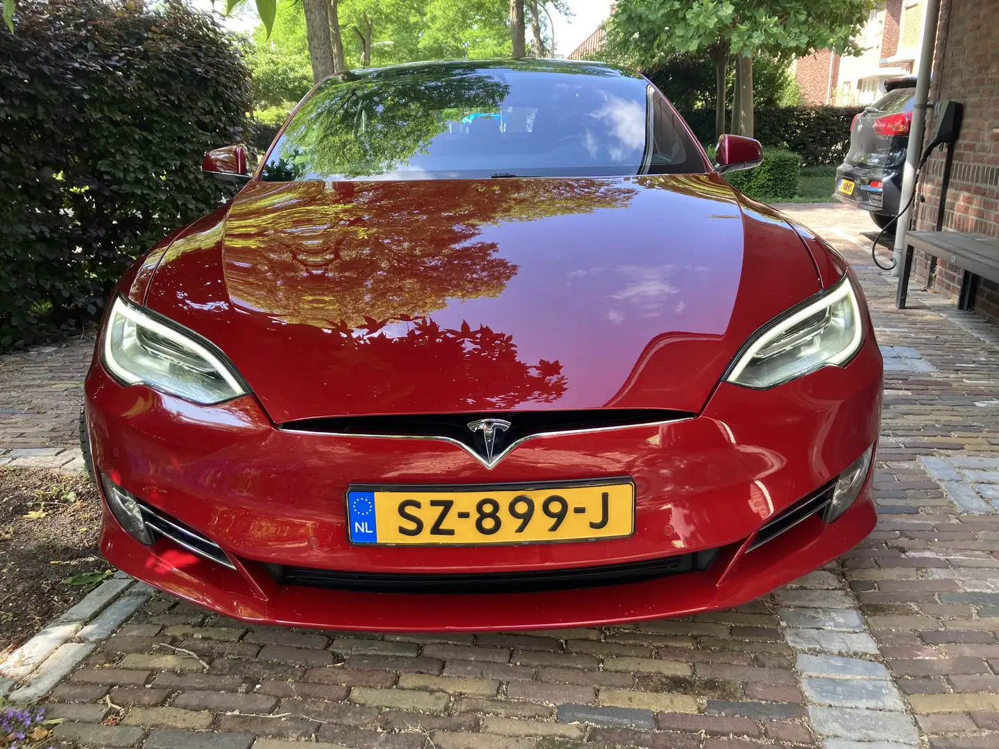 Tesla Model S 75D Base 1e eig FREE SUPERCHARGING Rood - 2