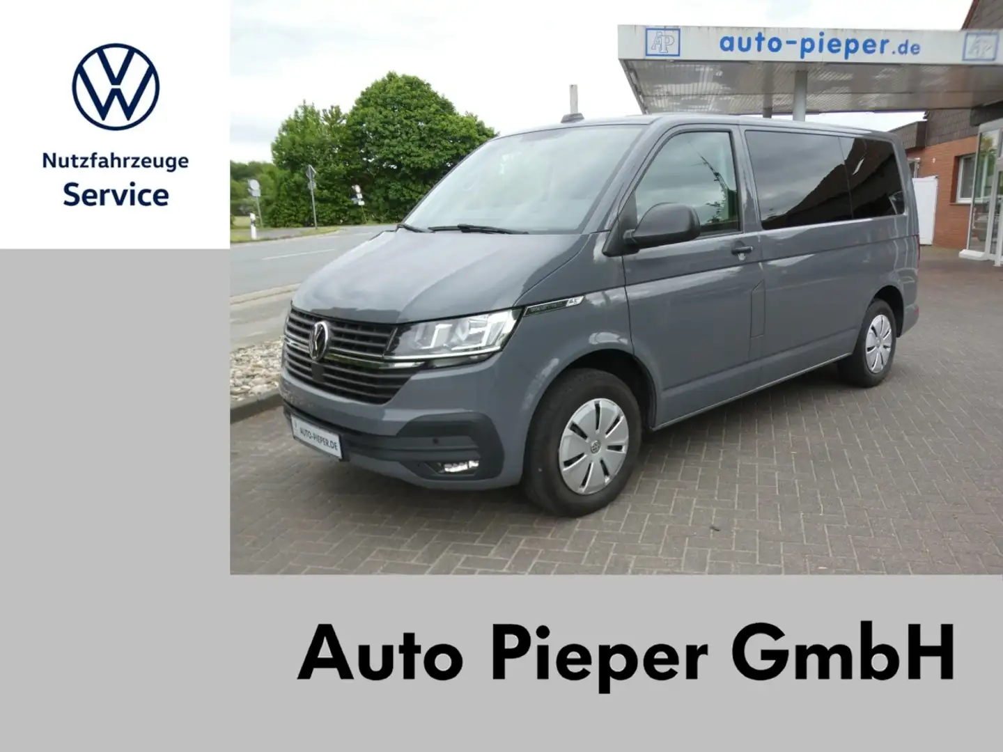Volkswagen T6.1 Multivan DSG Climatronic Multiflex ACC AHK Klima Navi Grau - 1