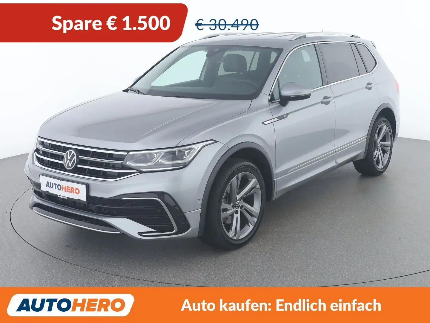 Volkswagen Tiguan Allspace 2.0 TDI R-Line 4Motion Silber - 1
