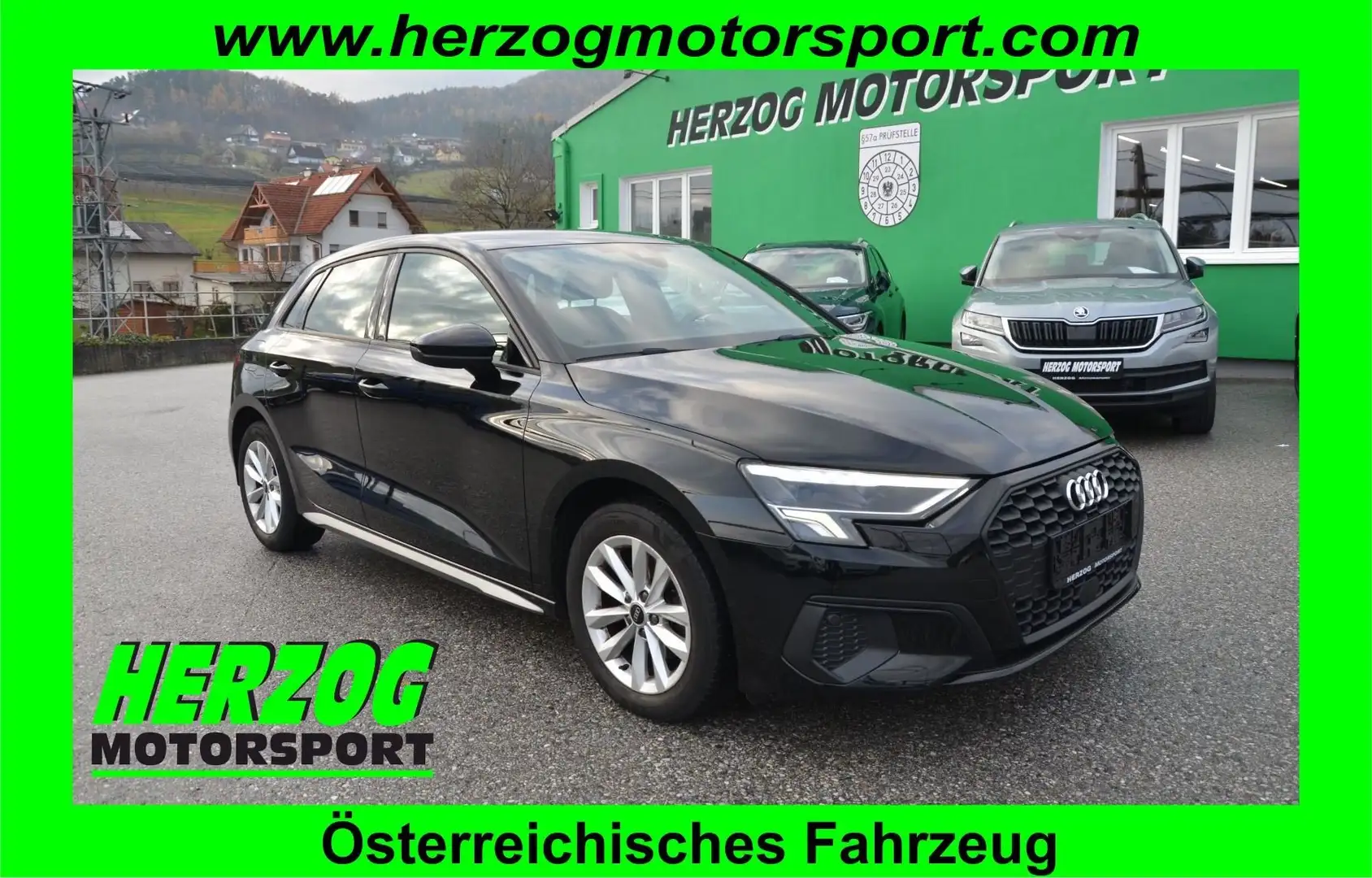 Audi A3 A3 SB 30 TDI LED VIRTUAL SHZ NAVI TEMPO 1.BESITZ Noir - 1
