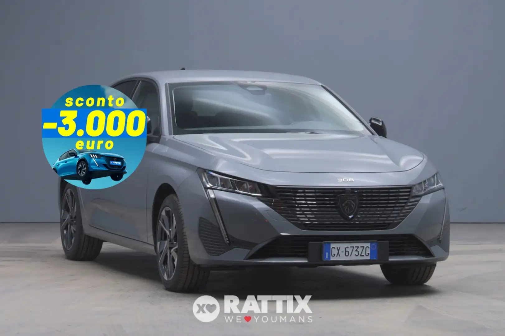 Peugeot 308 1.2 Hybrid 136CV Allure e-DCS6 + Access Pack Grigio - 1