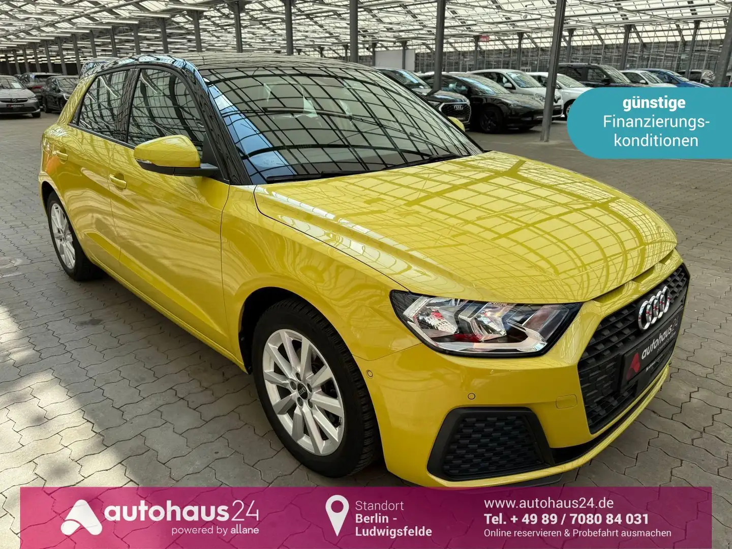 Audi A1 30 Sportback 1.0.TFSI  Kamera|Navi|PDC Gelb - 1