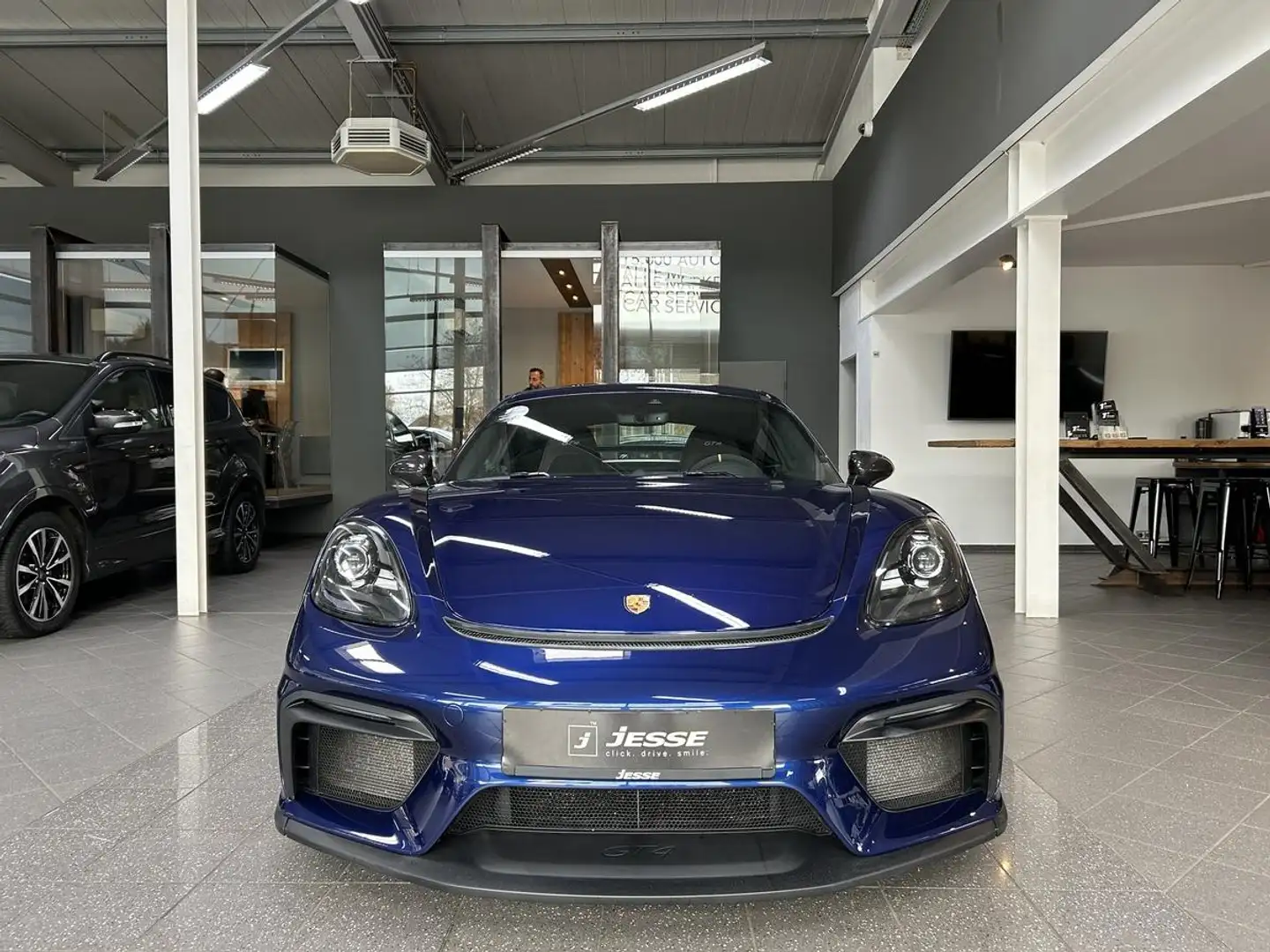 Porsche Cayman 718 GT4 4.0 OPF Sport-Chrono Navi Carbon APPROVED Blau - 2