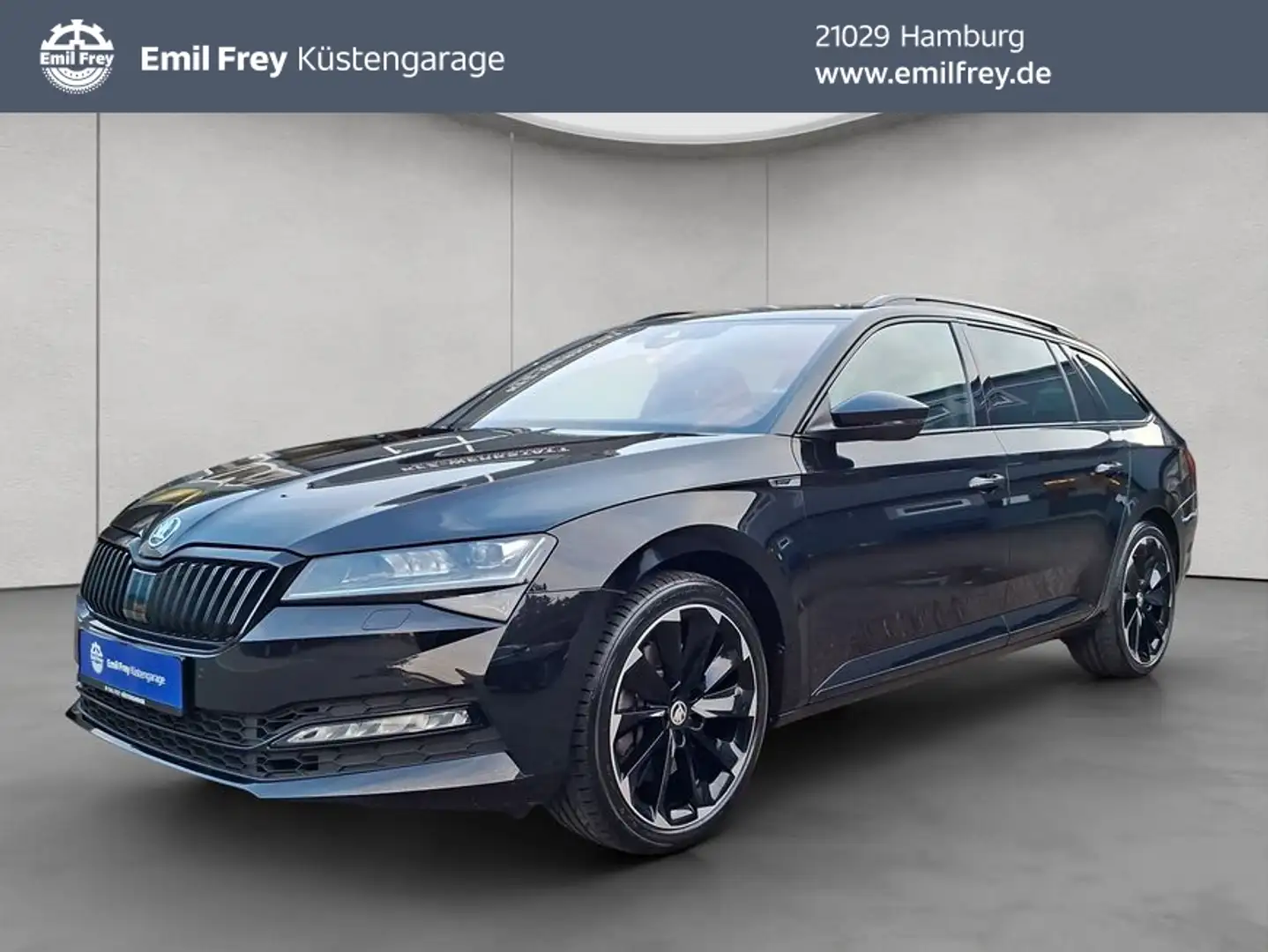 Skoda Superb Combi 2.0 TSI Sportline 4X4 DSG PDC RFK SHZ Schwarz - 1