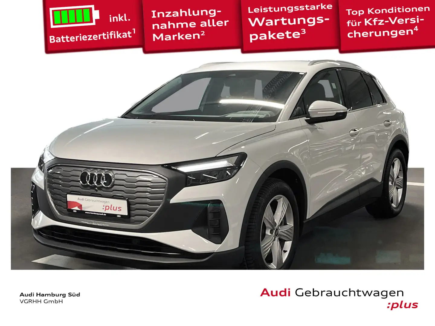Audi Q4 e-tron 40 e-tron NAVI/ACC/WÄRMEPUMPE/AHK Blanc - 1