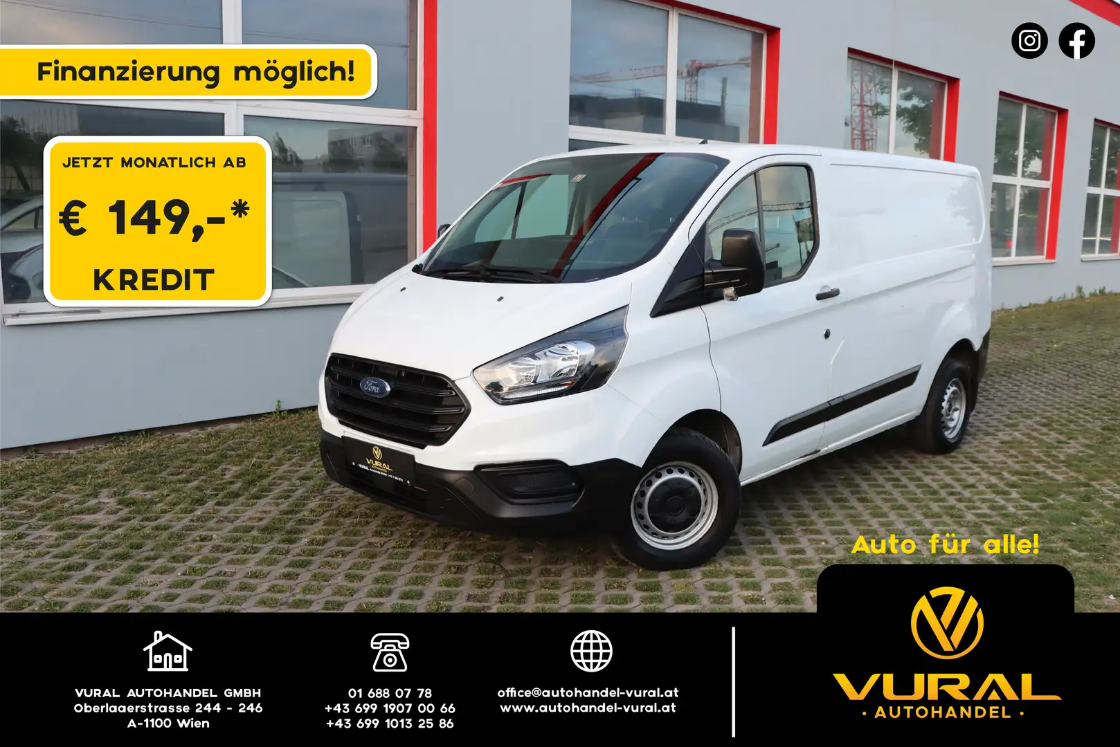 Ford Transit Custom 260 L1 | LED | Klima | Start/Stop | Weiß - 1