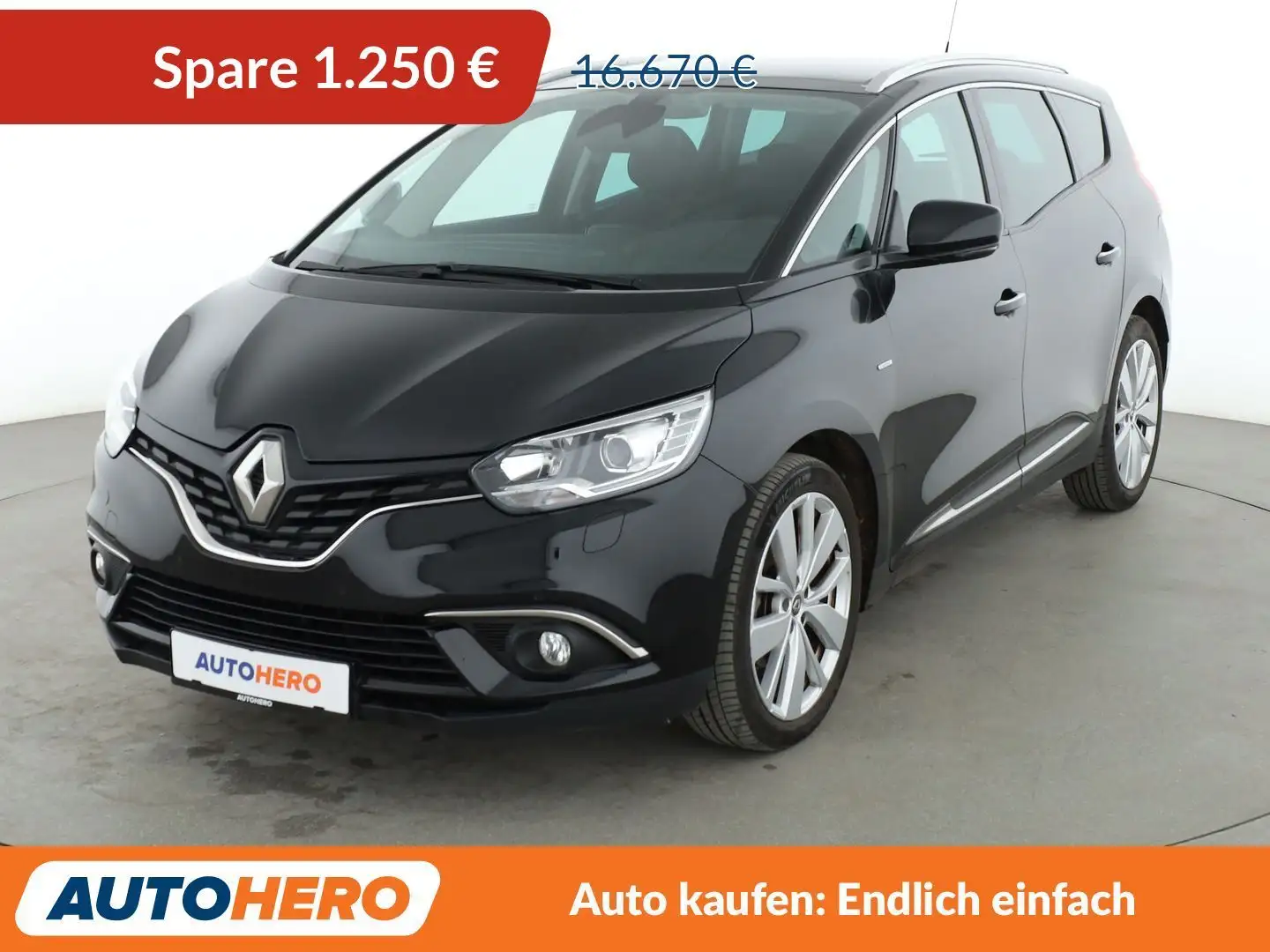 Renault Grand Scenic 1.7 Blue dCi Limited*NAVI*CAM*PDC*SHZ*TEMPO* Schwarz - 1