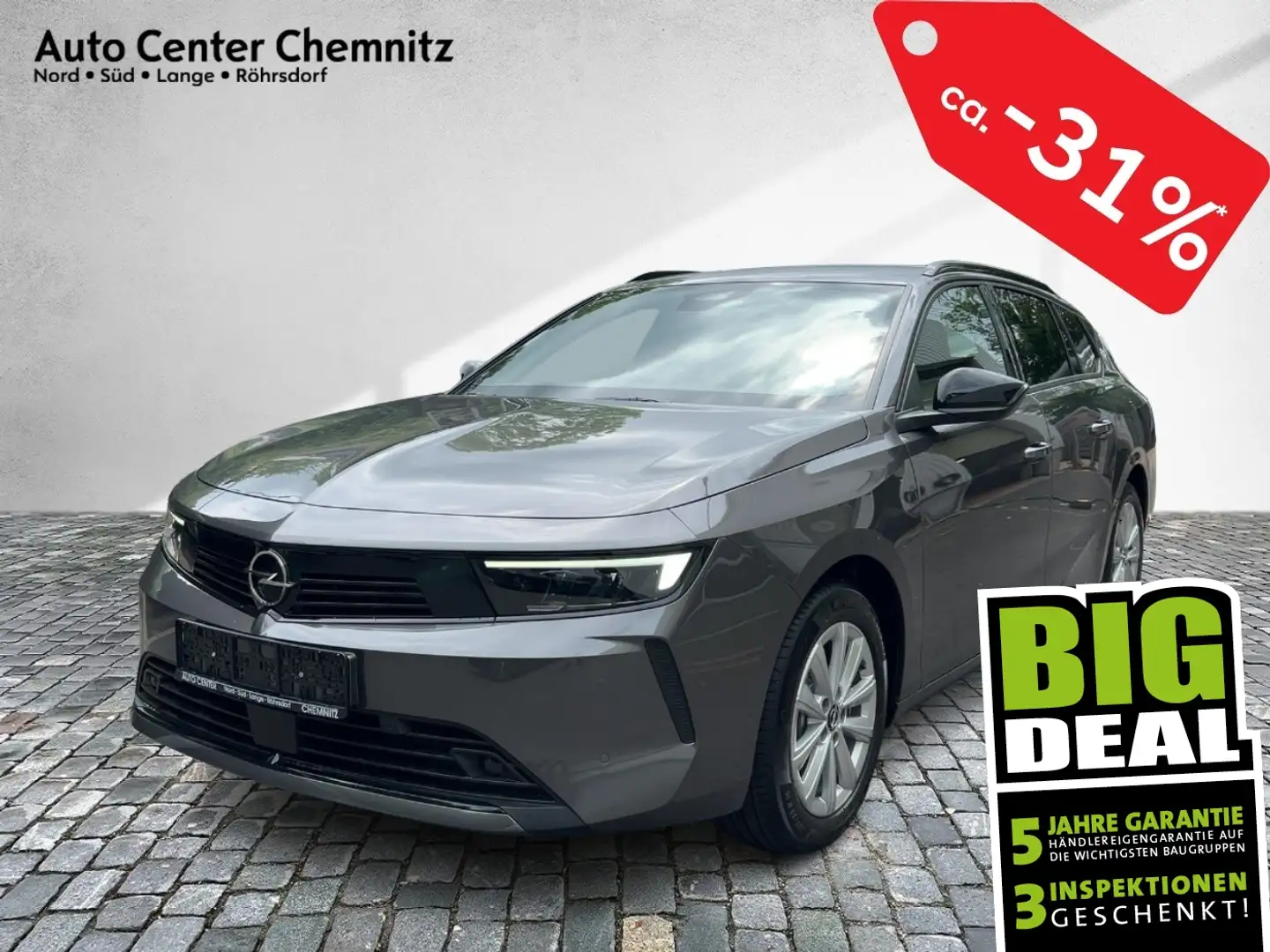 Opel Astra L ST 1.2 Edition LED/KlimaA/SHZ/LHZ/PDC Grijs - 1