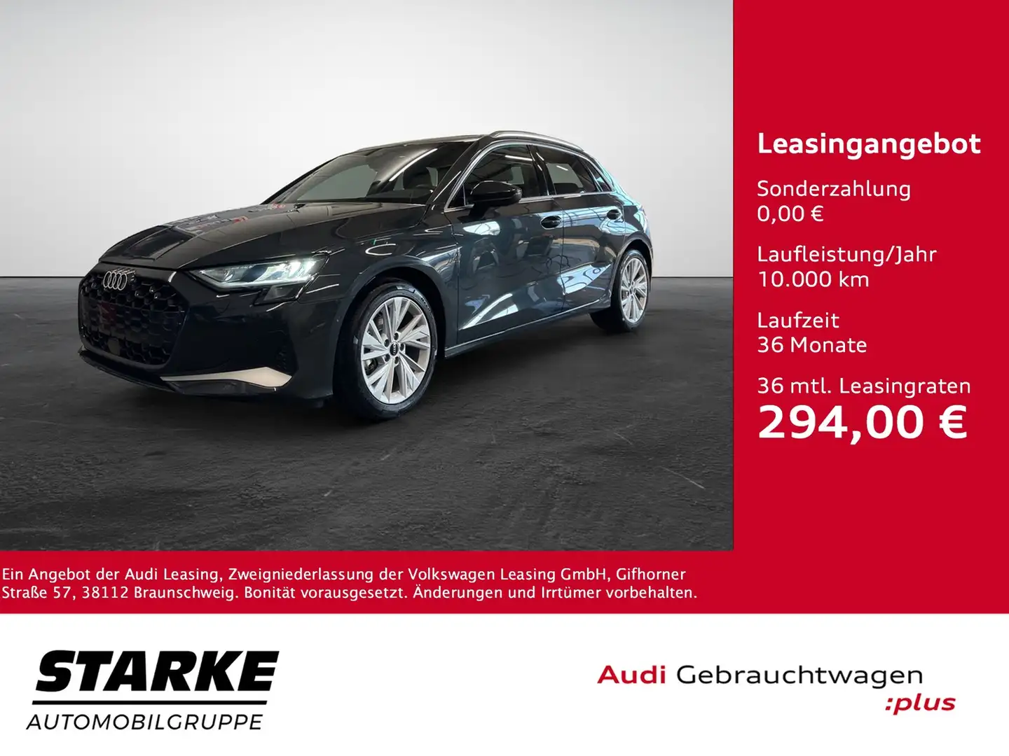 Audi A3 Sportback 30 TFSI S tronic advanced Grau - 1