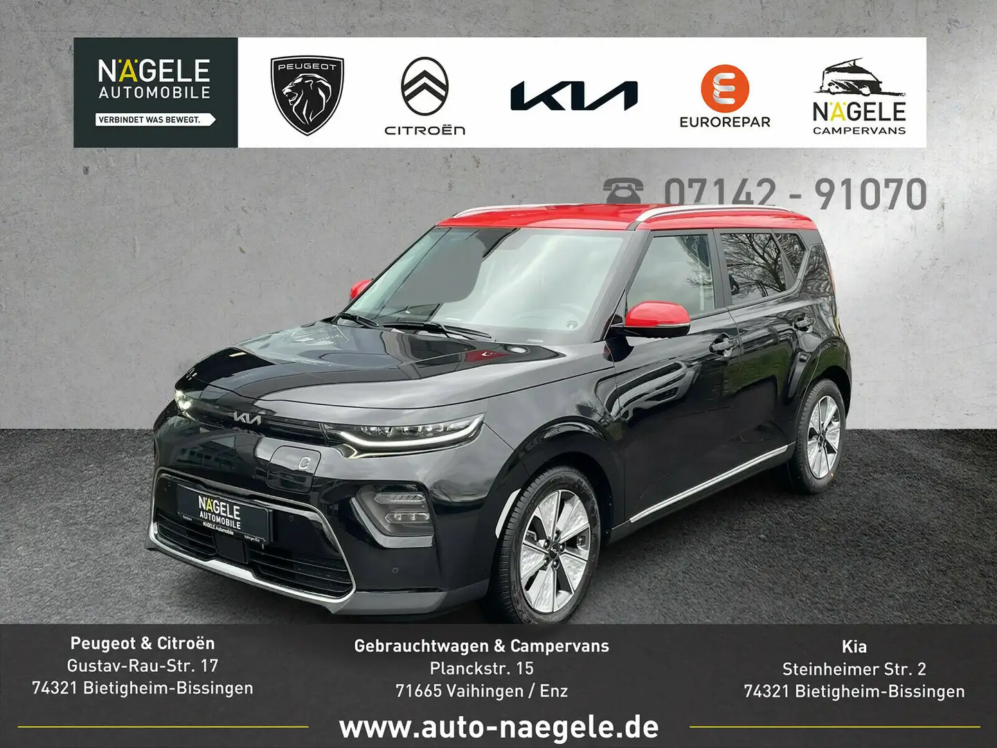 Kia Soul e-Soul 64kW Inspiration|455km Reichweite|NAVI  LED Schwarz - 1