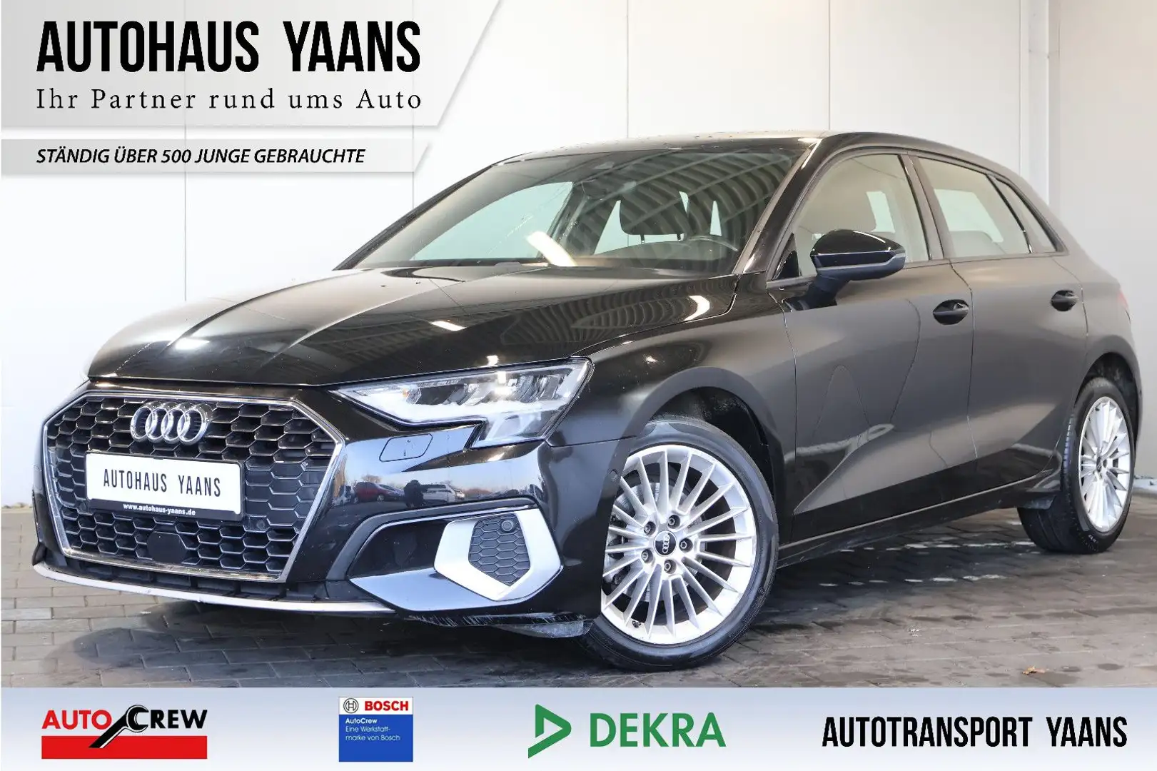 Audi A3 30 TFSI Aut. advanced AID+ACC+KEY+LED+NAVI+17 Noir - 1