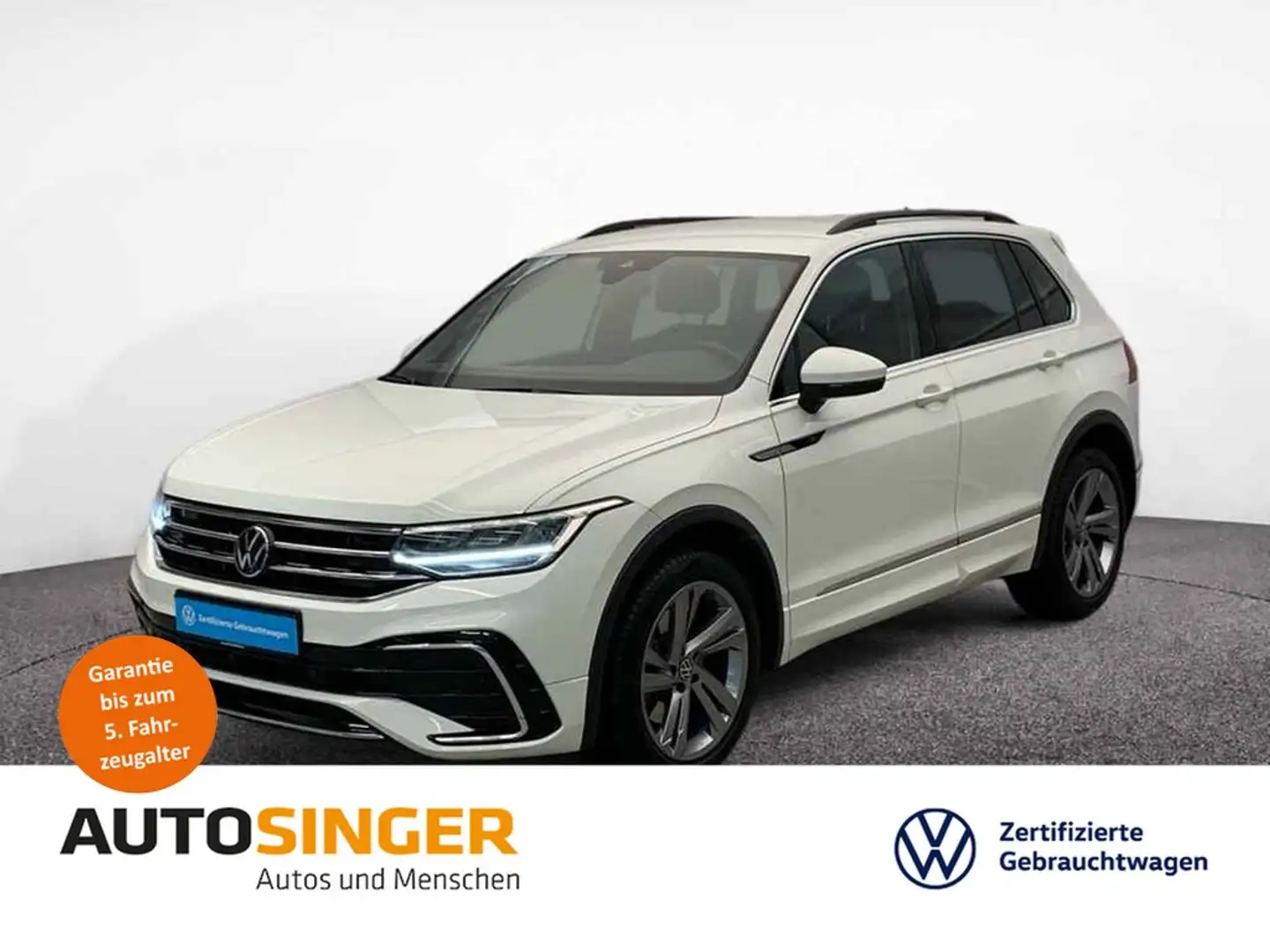 Volkswagen Tiguan R-Line 2.0 TSI DSG 4M *AHK*LED*ACC*NAVI* Weiß - 1