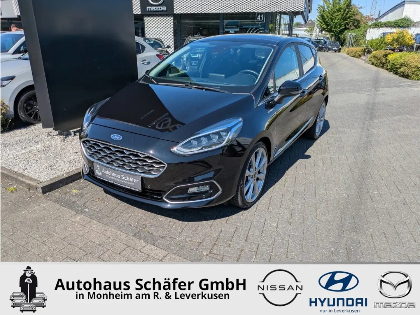 Ford Fiesta Vignale El. Panodach Navi Leder Soundsystem B & O Schwarz - 1