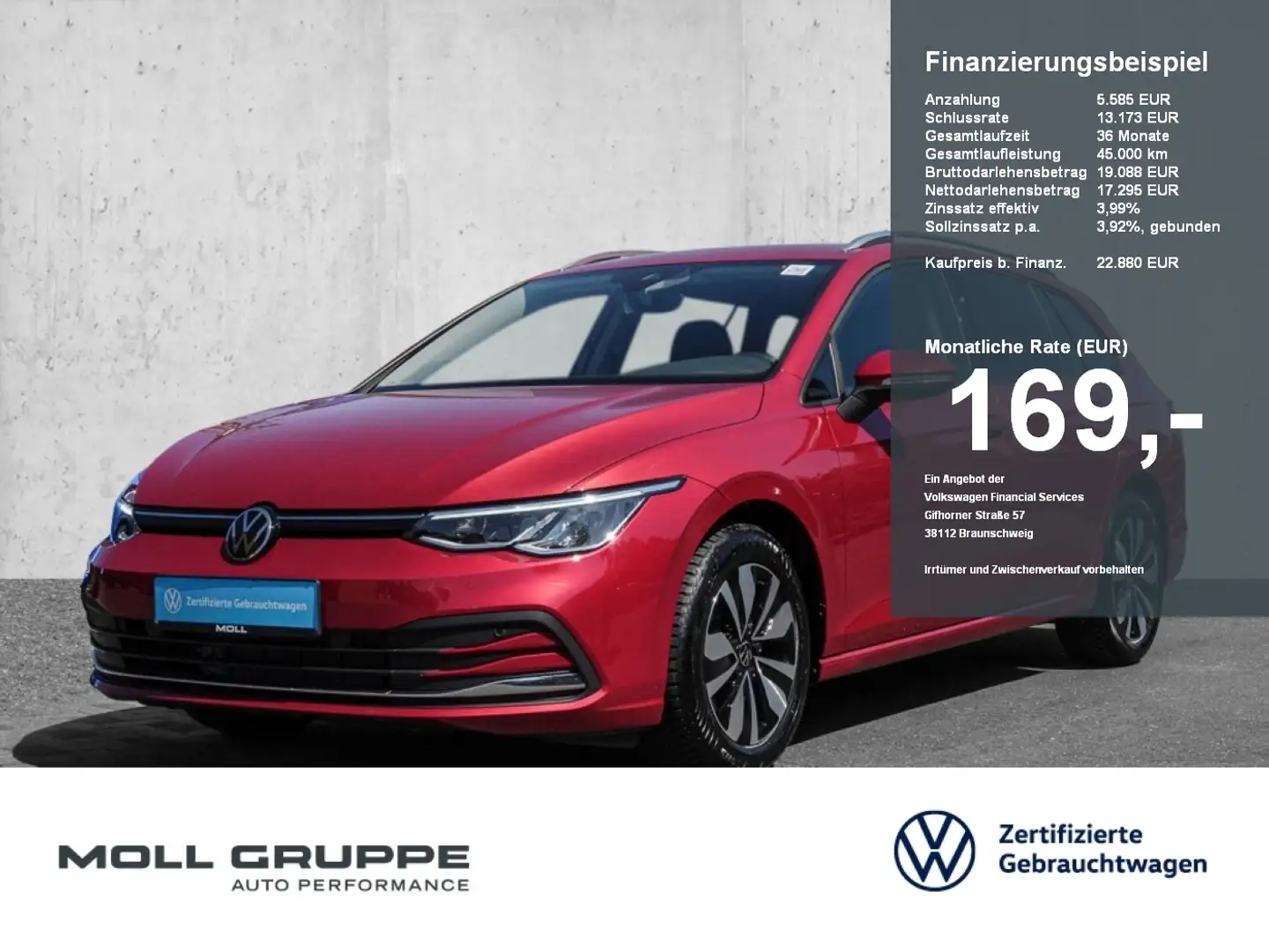 Volkswagen Golf Variant 1.0 TSI Life AHK NAVI LM Rot - 1