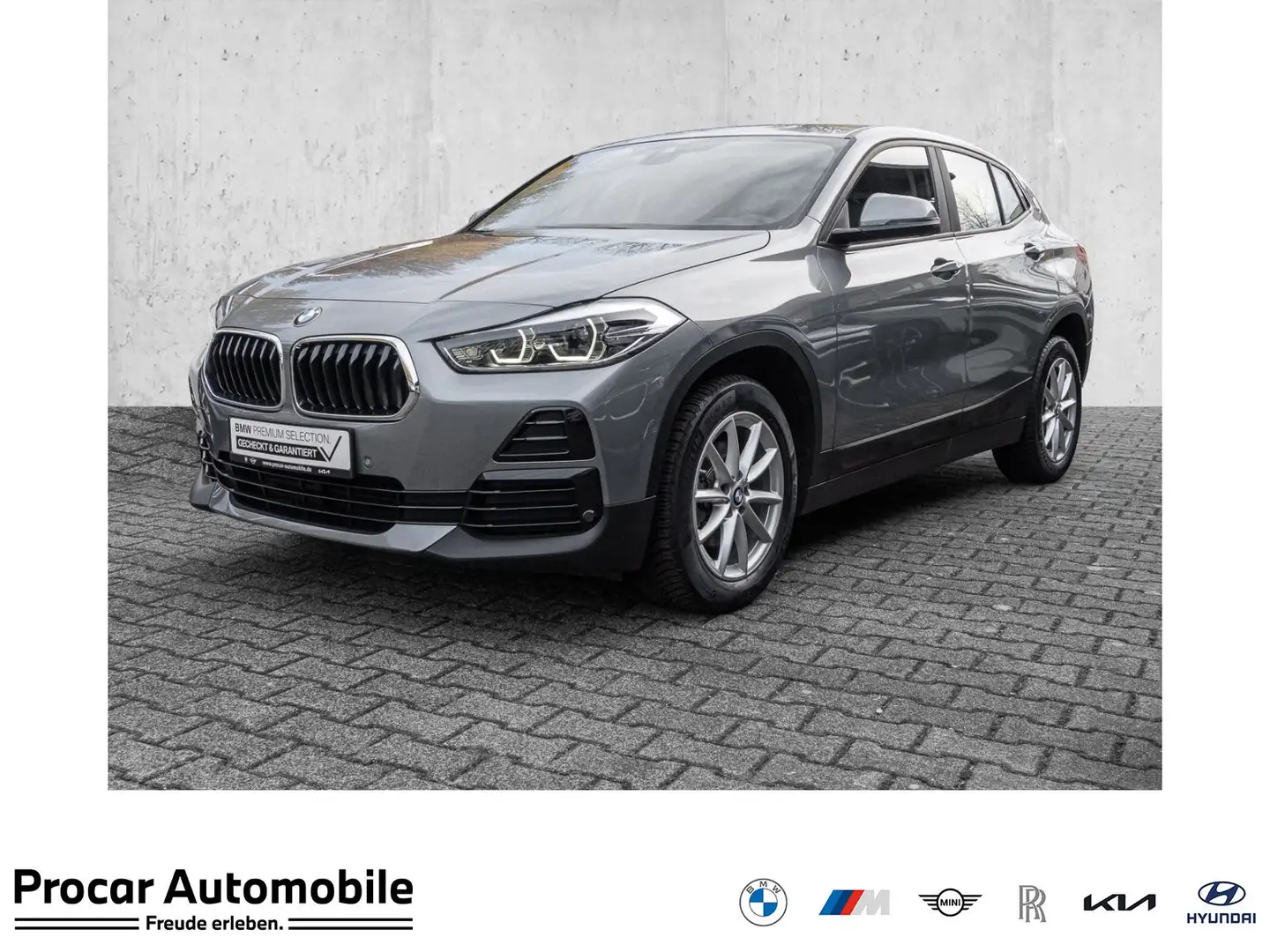 BMW X2 sDrive18i Advantage Auto. AHK, SHZ, PA, DAB+,  NAV Grau - 1